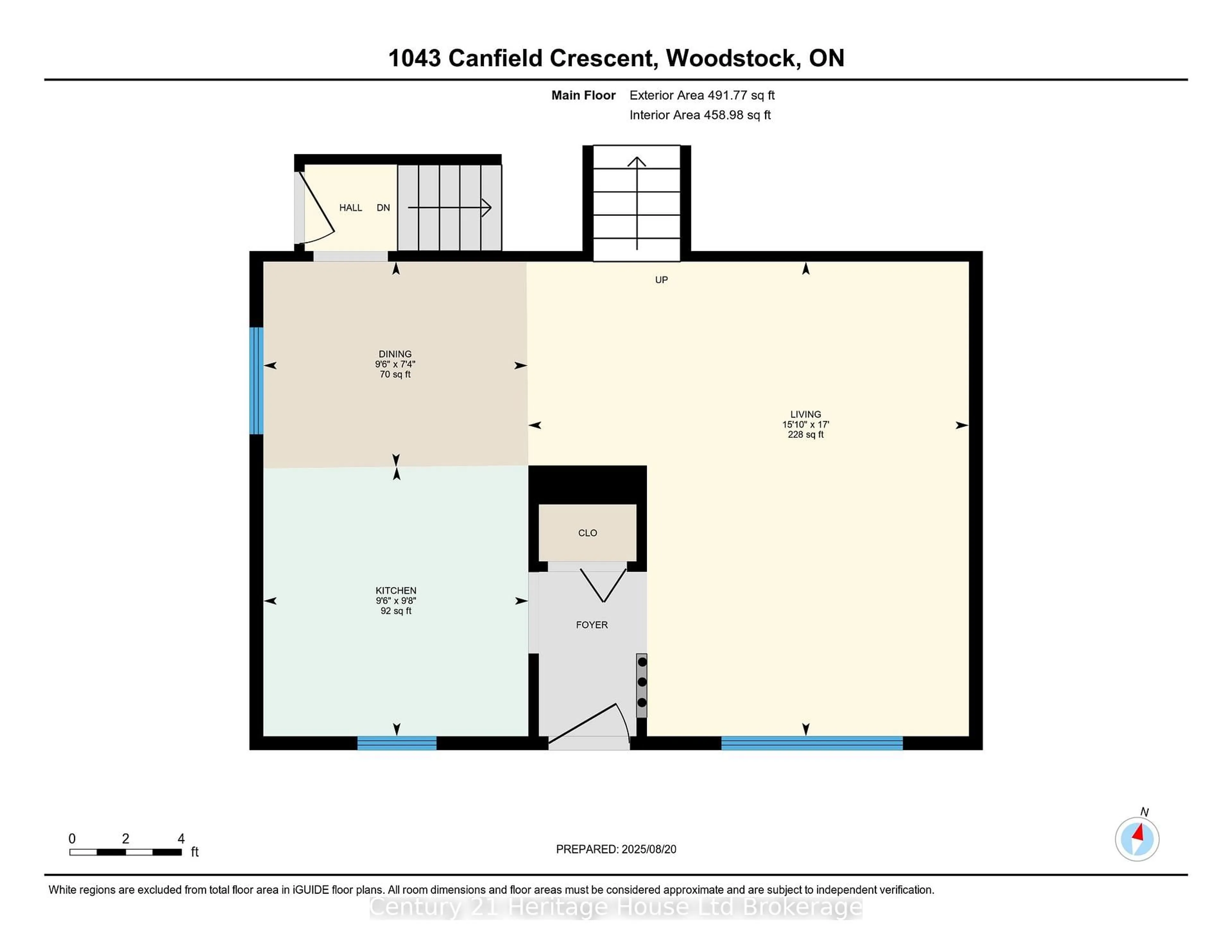 Floor plan for 1043 Canfield Cres, Woodstock Ontario N4S 8P3