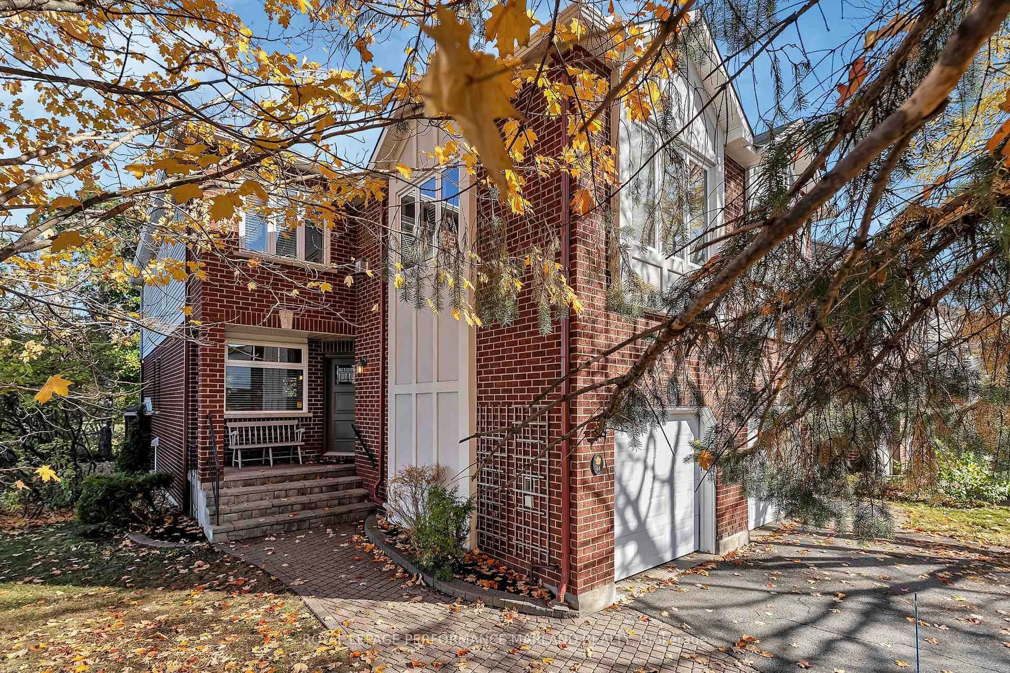 Home with brick exterior material, street for 44 Ashpark Cres, Ottawa Ontario K1T 3N8