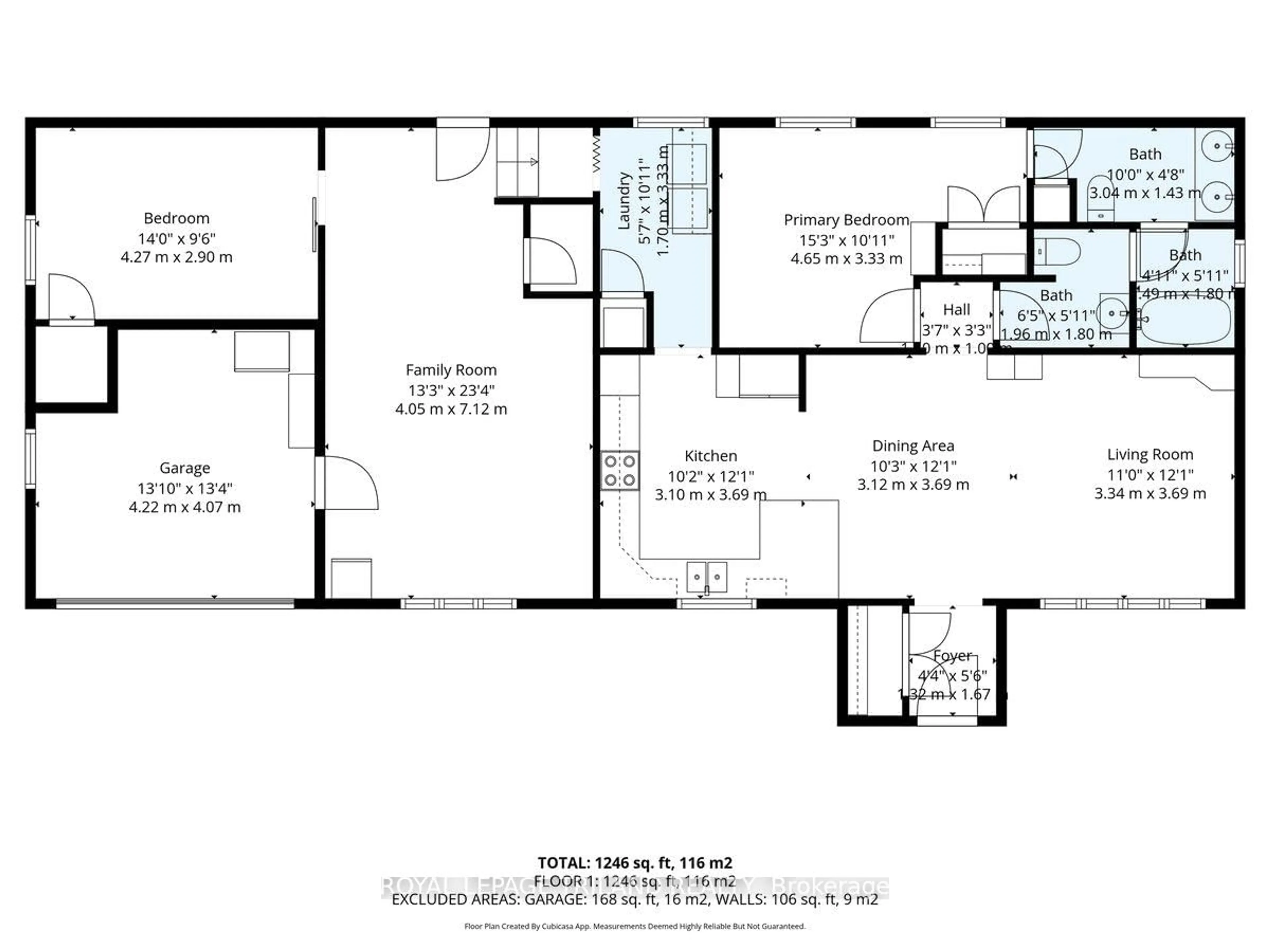 Floor plan for 19 Front Ave, Southwest Middlesex Ontario N0L 1A0