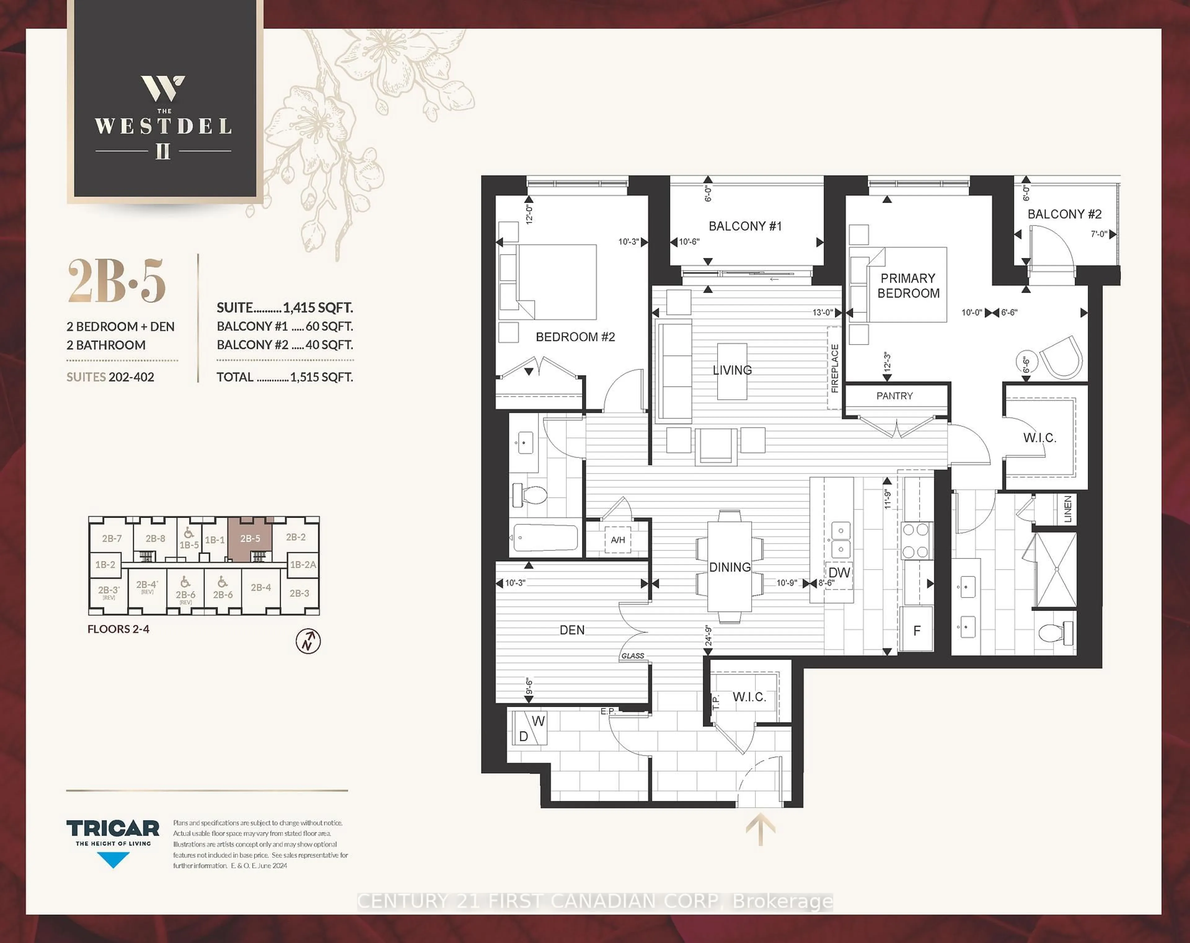 Floor plan for 1560 Upper West Ave #402, London South Ontario N6K 4P9