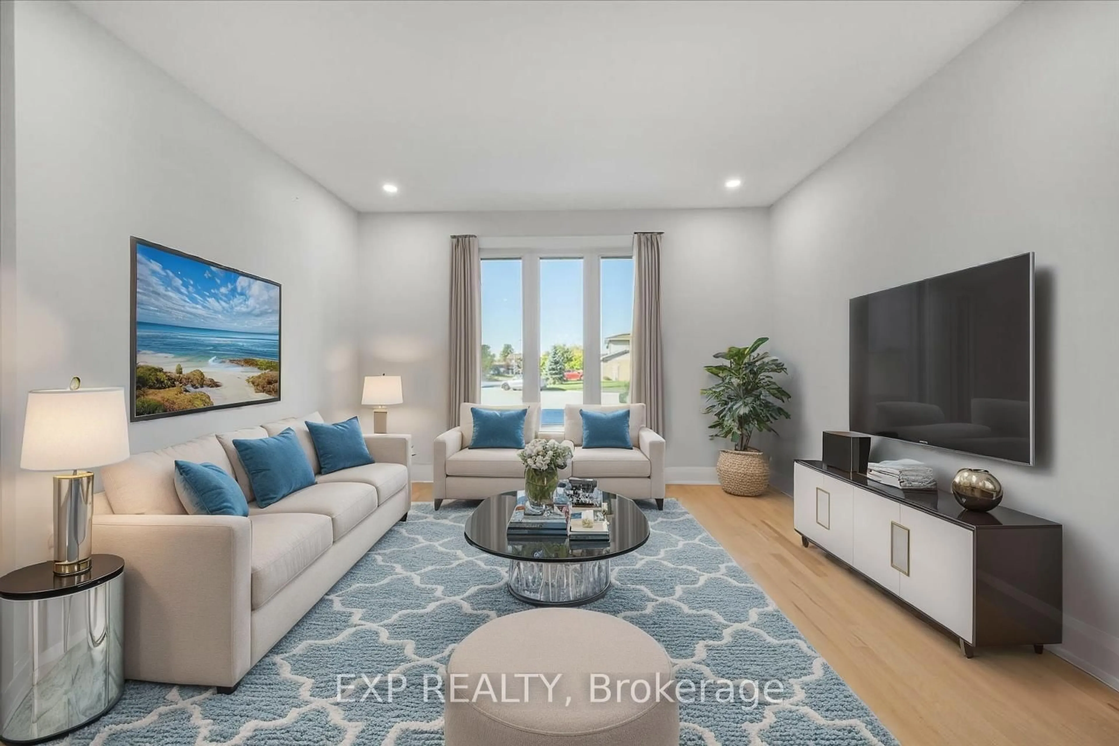 Living room with furniture, unknown for 18 Ivylea St, Ottawa Ontario K2G 4X5