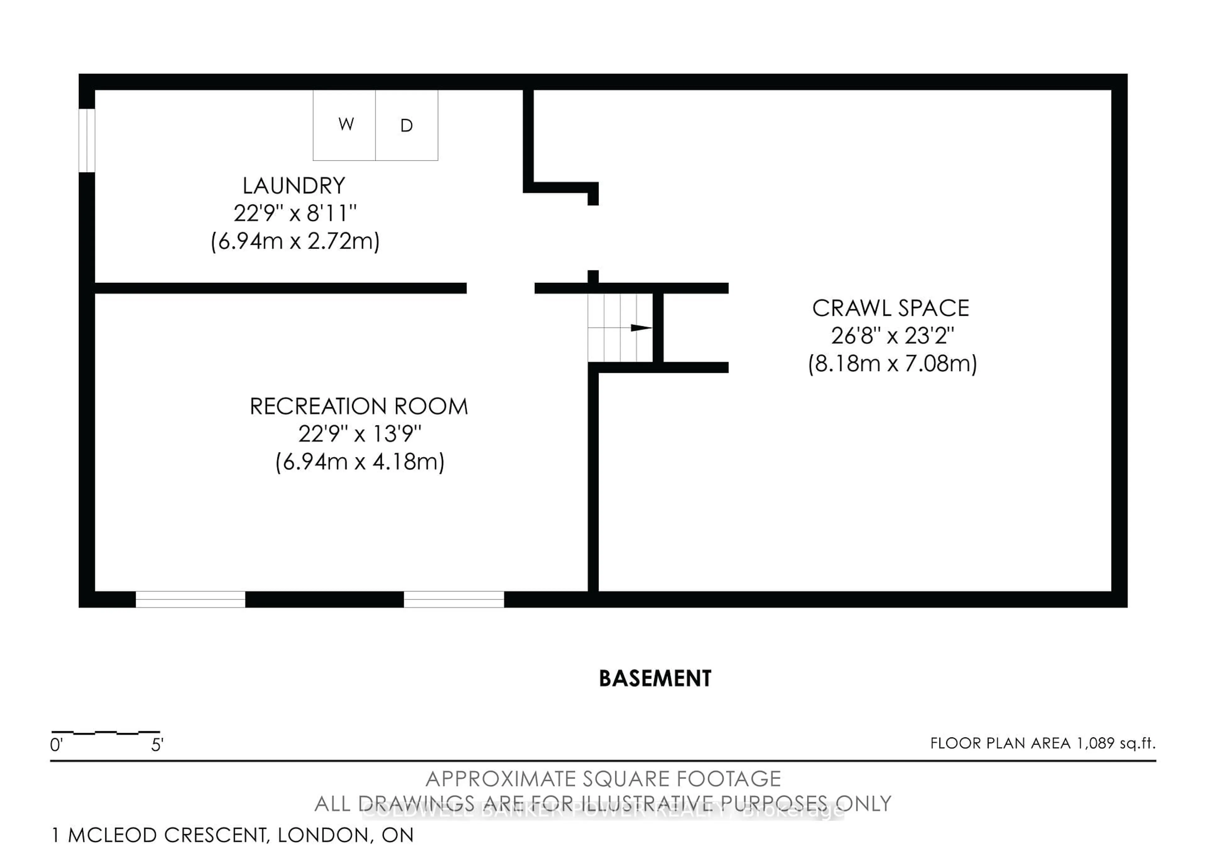 Floor plan for 1 Mcleod Cres, London North Ontario N5X 1S7
