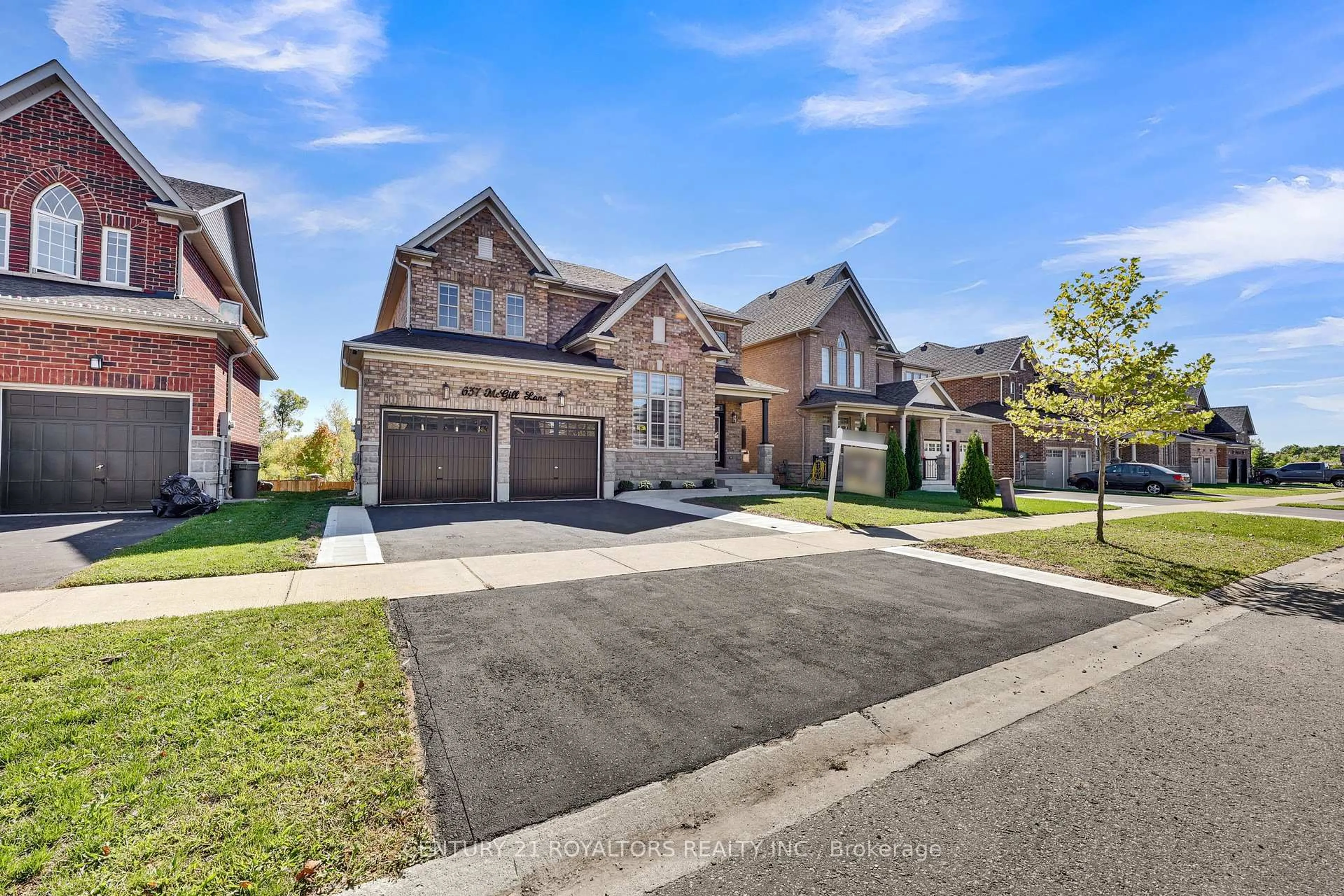 Home with brick exterior material, street for 637 McGill Lane, Woodstock Ontario N4T 0L3