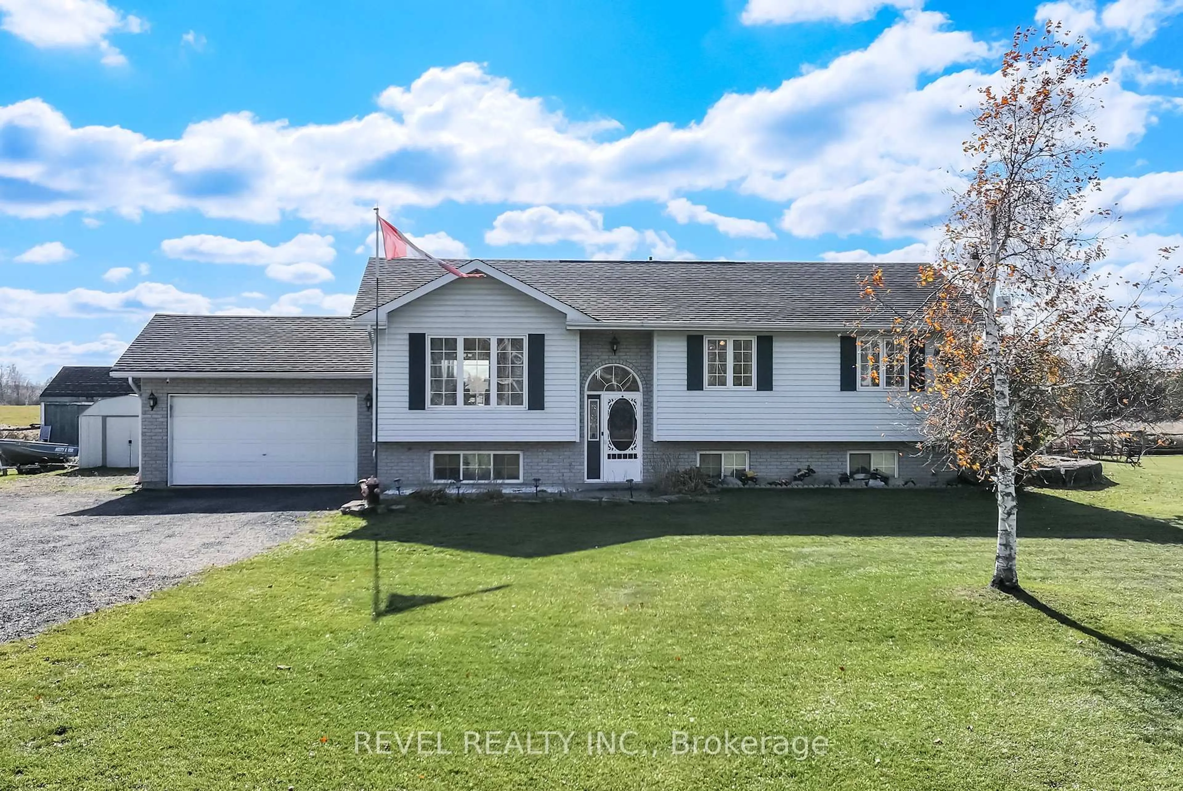 Home with vinyl exterior material, street for 443 Tower Rd, Kawartha Lakes Ontario K9V 4R4