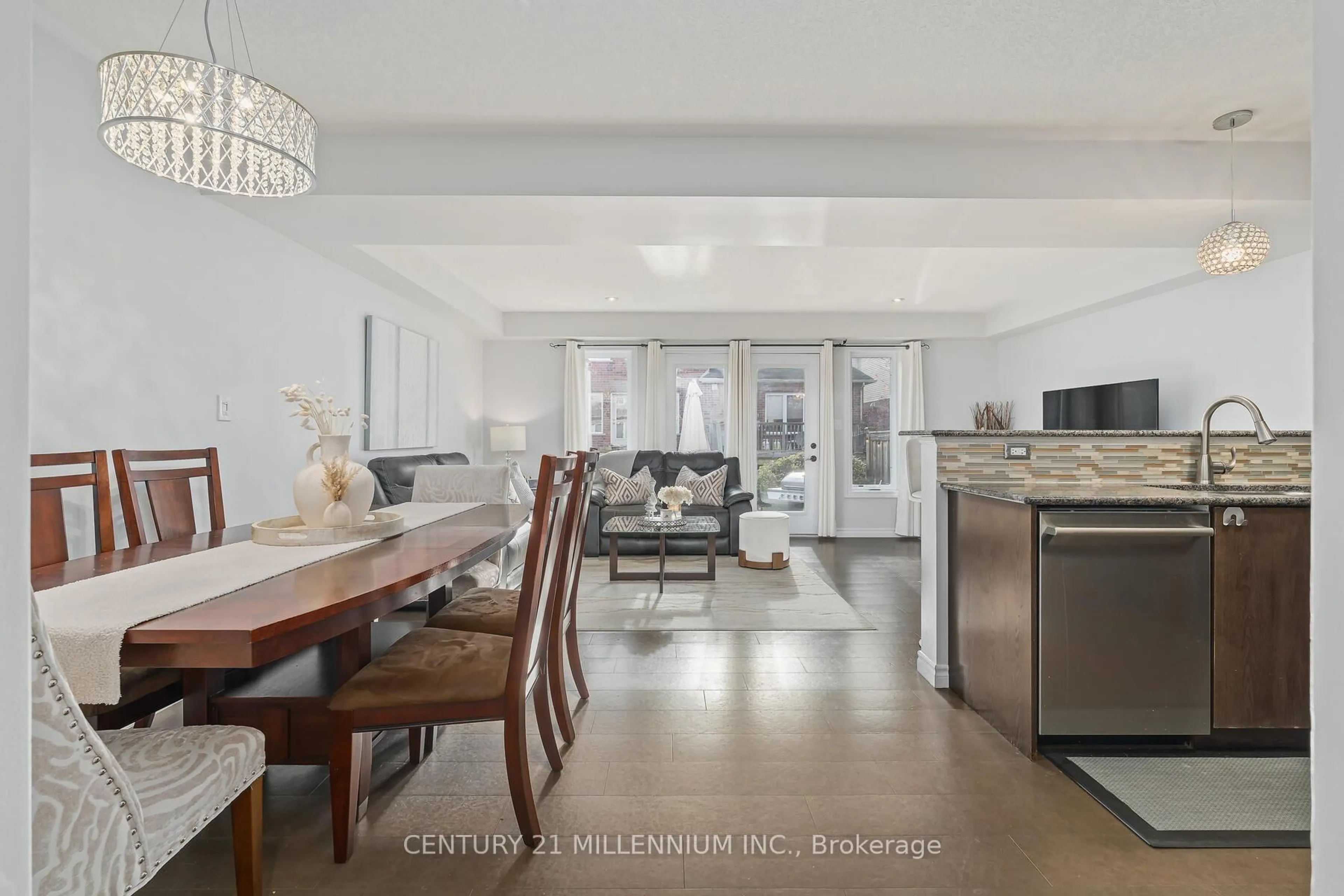 Open concept kitchen, ceramic/tile floor for 167 Arkell Rd #13, Guelph Ontario N1L 0J9