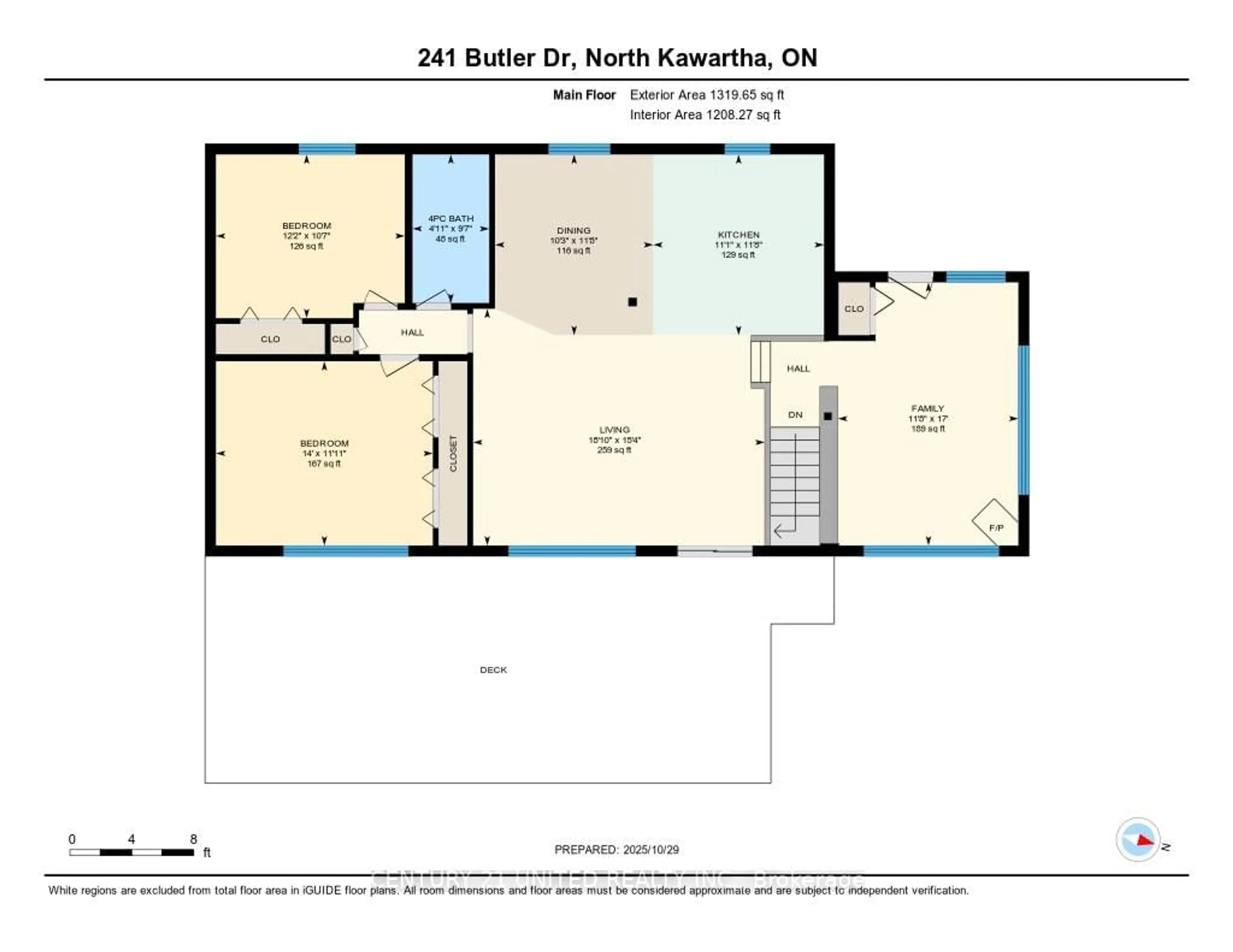 Floor plan for 241 Butler Dr, North Kawartha Ontario K0L 3E0