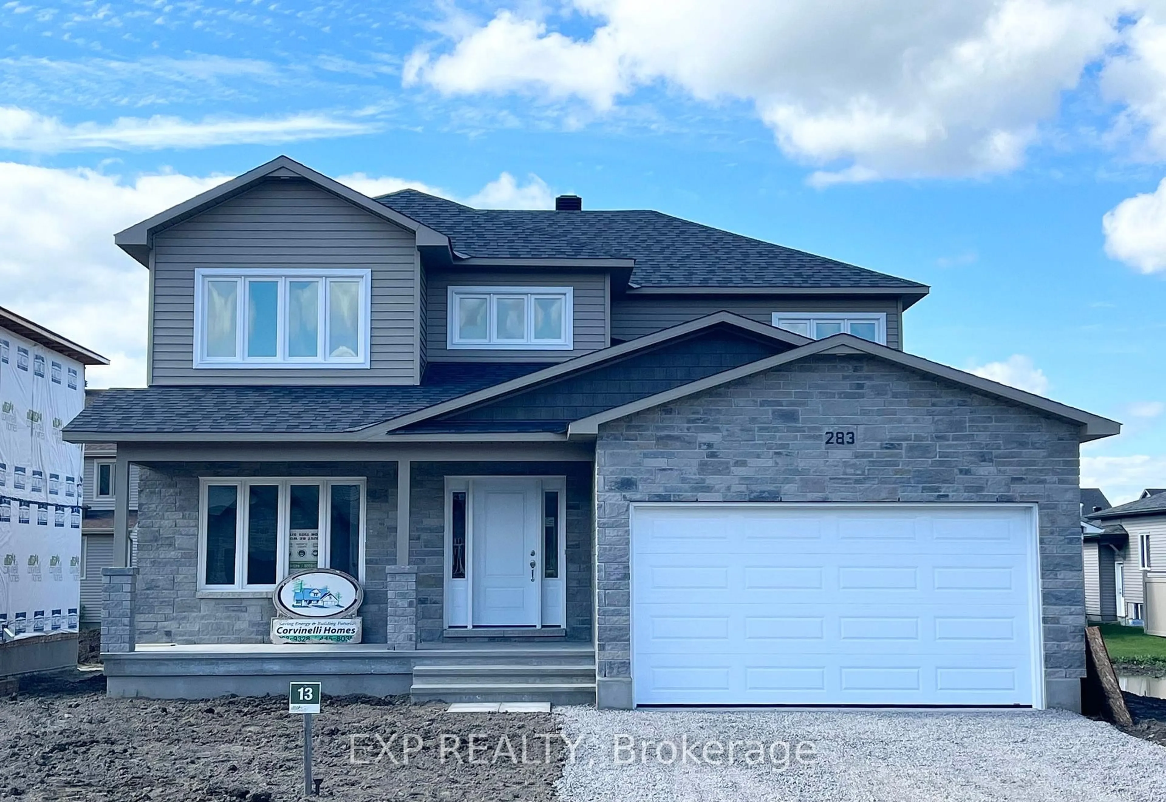 Home with vinyl exterior material, street for 827 Solidex Pl, Russell Ontario K4R 0C7