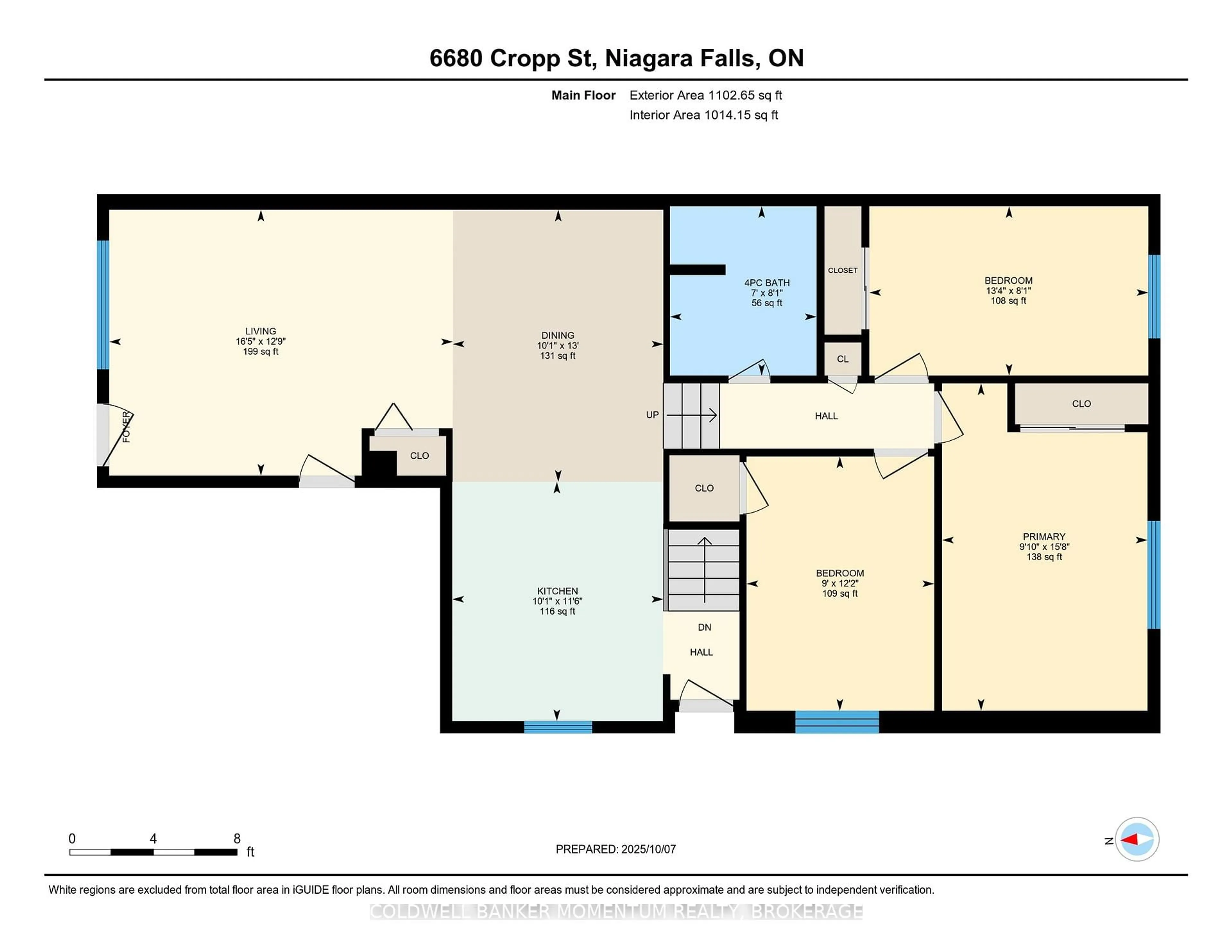 Floor plan for 6680 Cropp St, Niagara Falls Ontario L2E 7B3