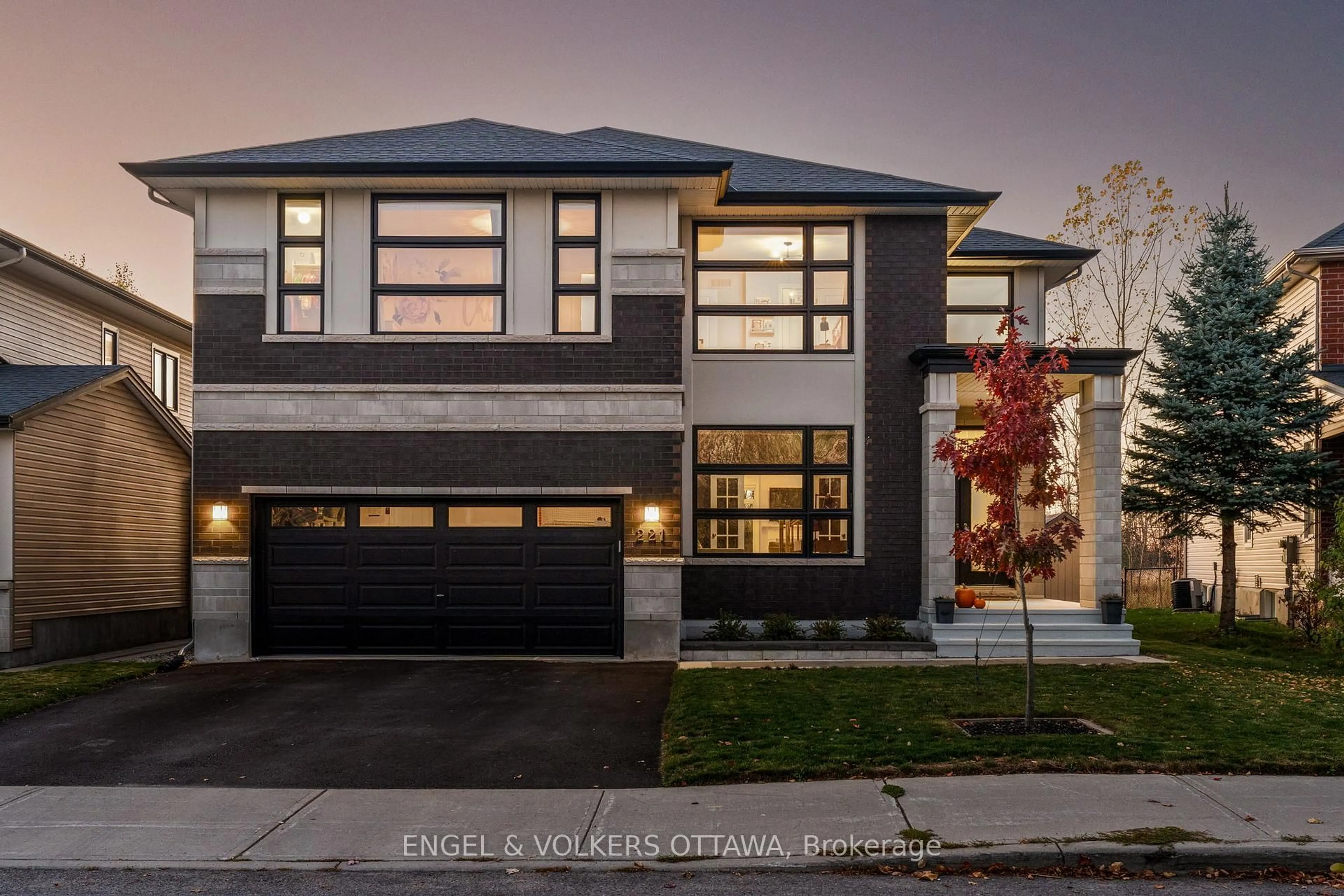 Home with brick exterior material, street for 221 Cooks Mill Cres, Ottawa Ontario K1V 2N1