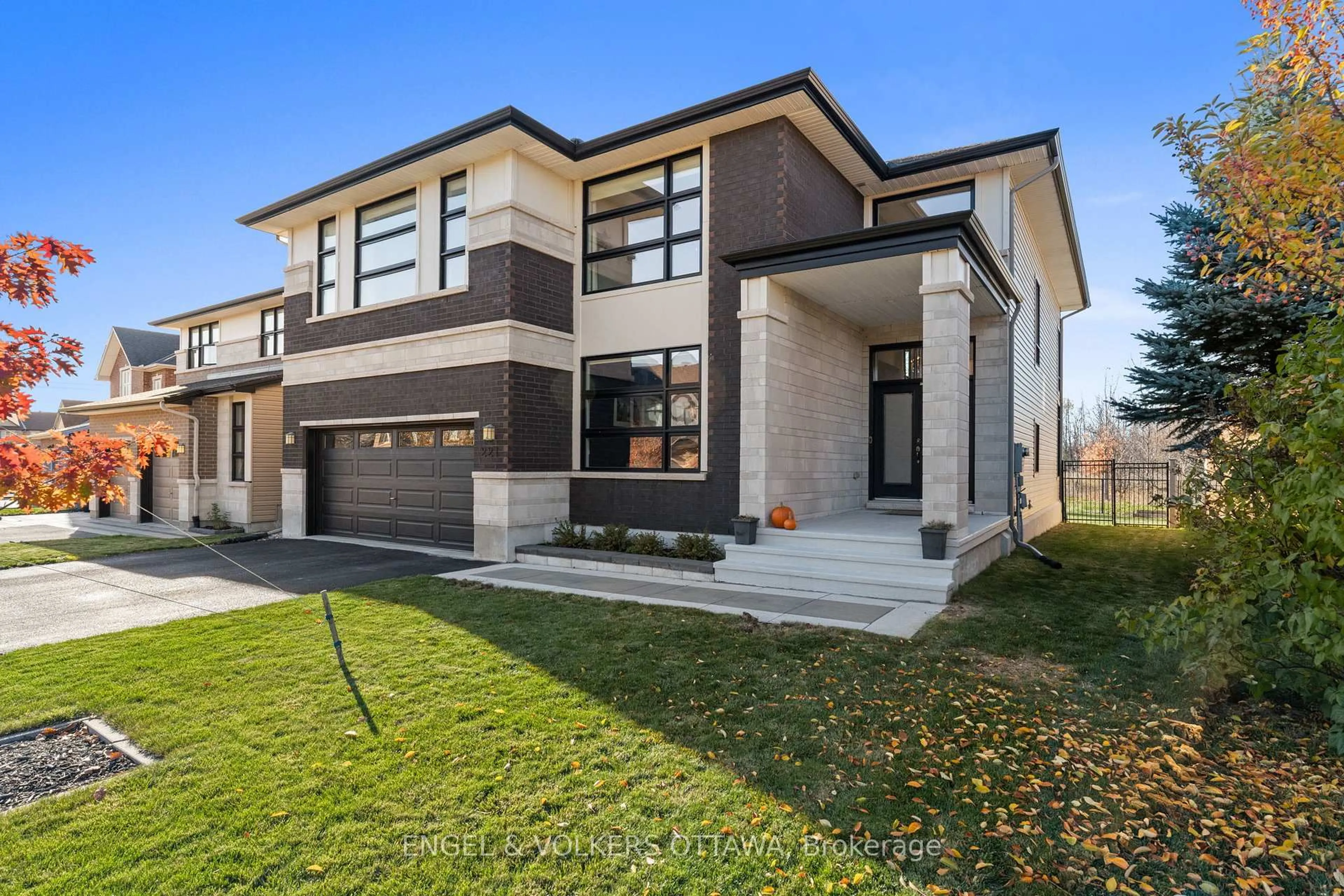 Home with brick exterior material, street for 221 Cooks Mill Cres, Ottawa Ontario K1V 2N1