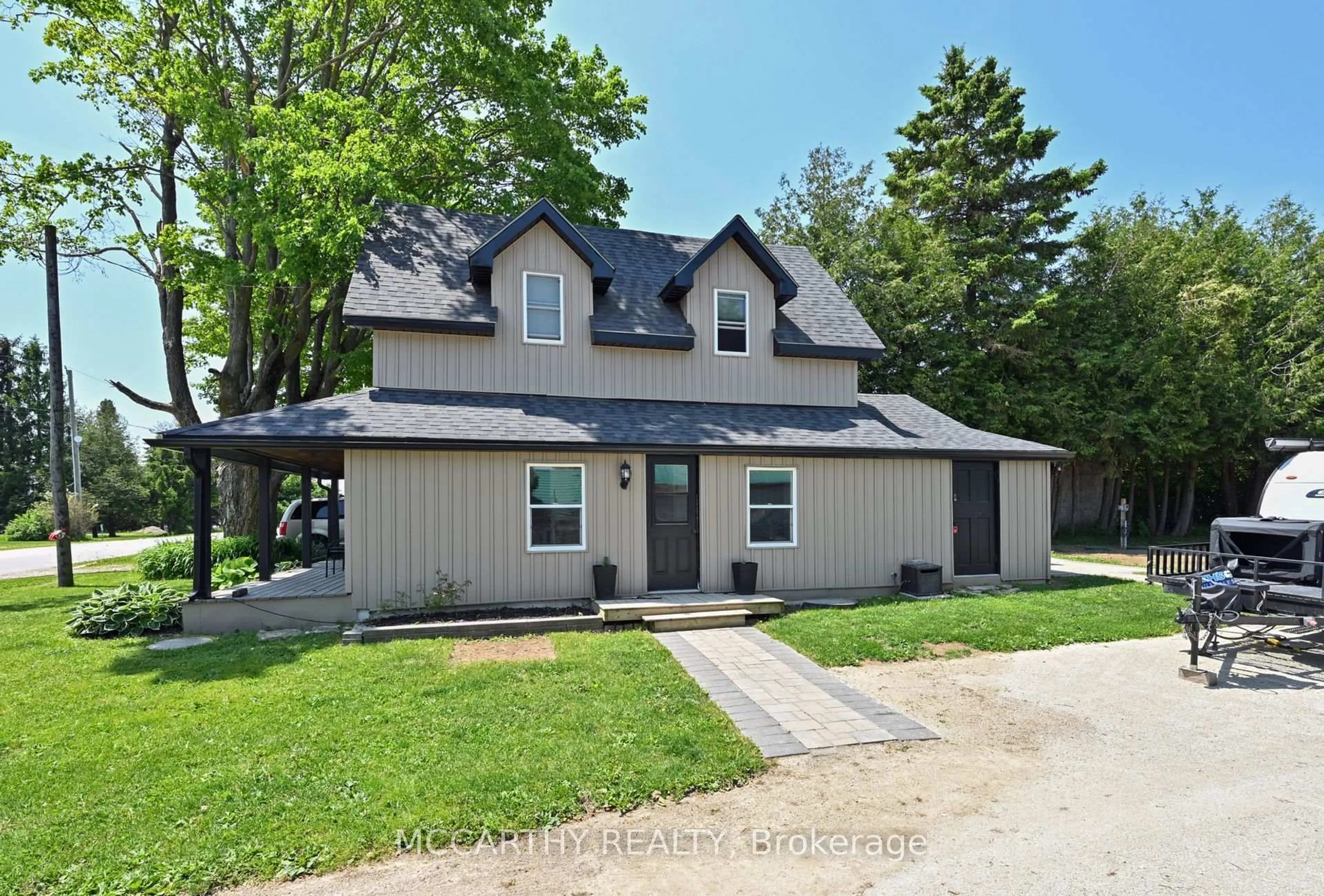 Home with vinyl exterior material, street for 681141 260 Sdrd, Melancthon Ontario L9V 2M7