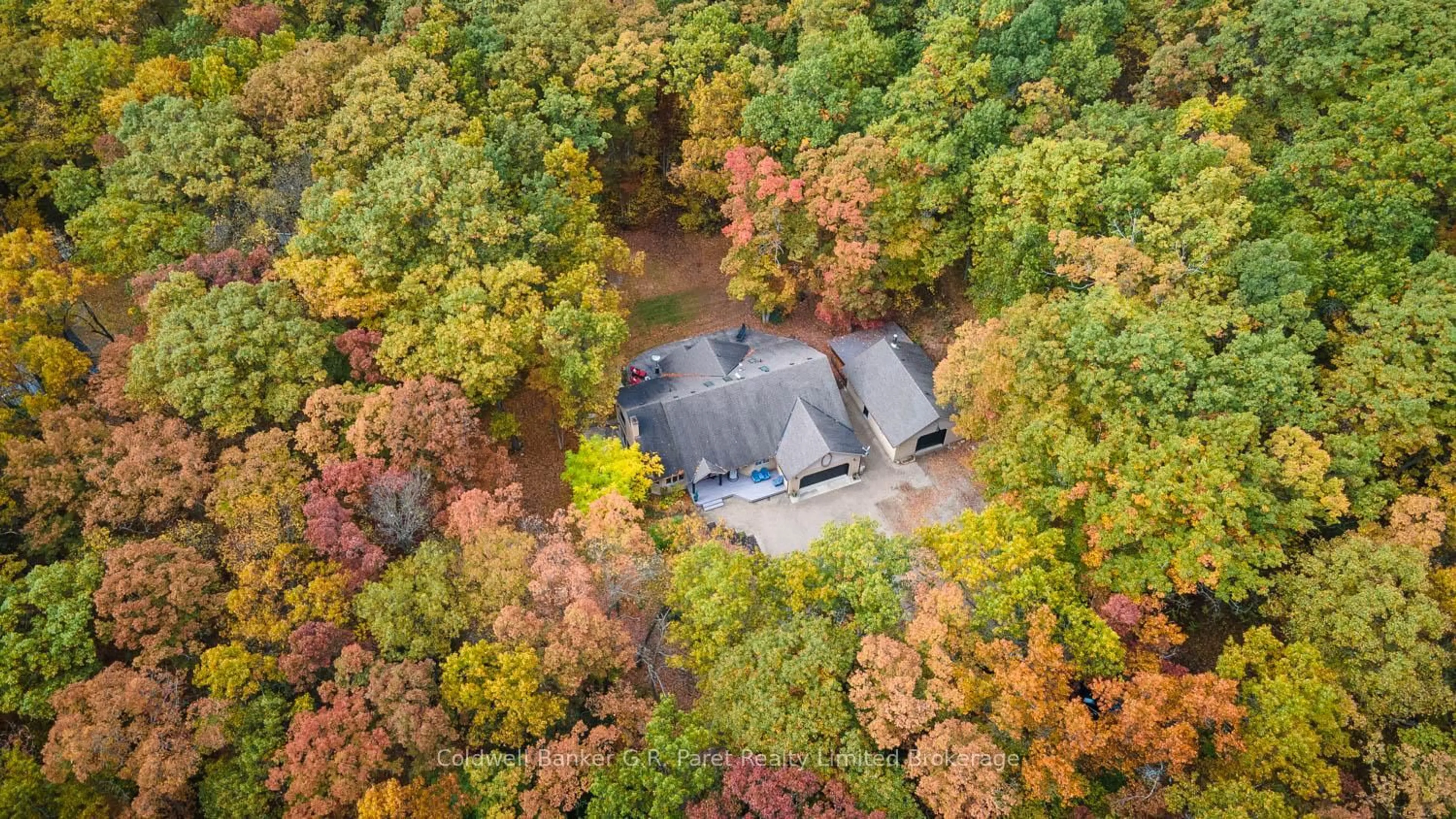 A pic from outside/outdoor area/front of a property/back of a property/a pic from drone, forest/trees view for 9862 Lakeshore Dr, Lambton Shores Ontario N0M 1T0