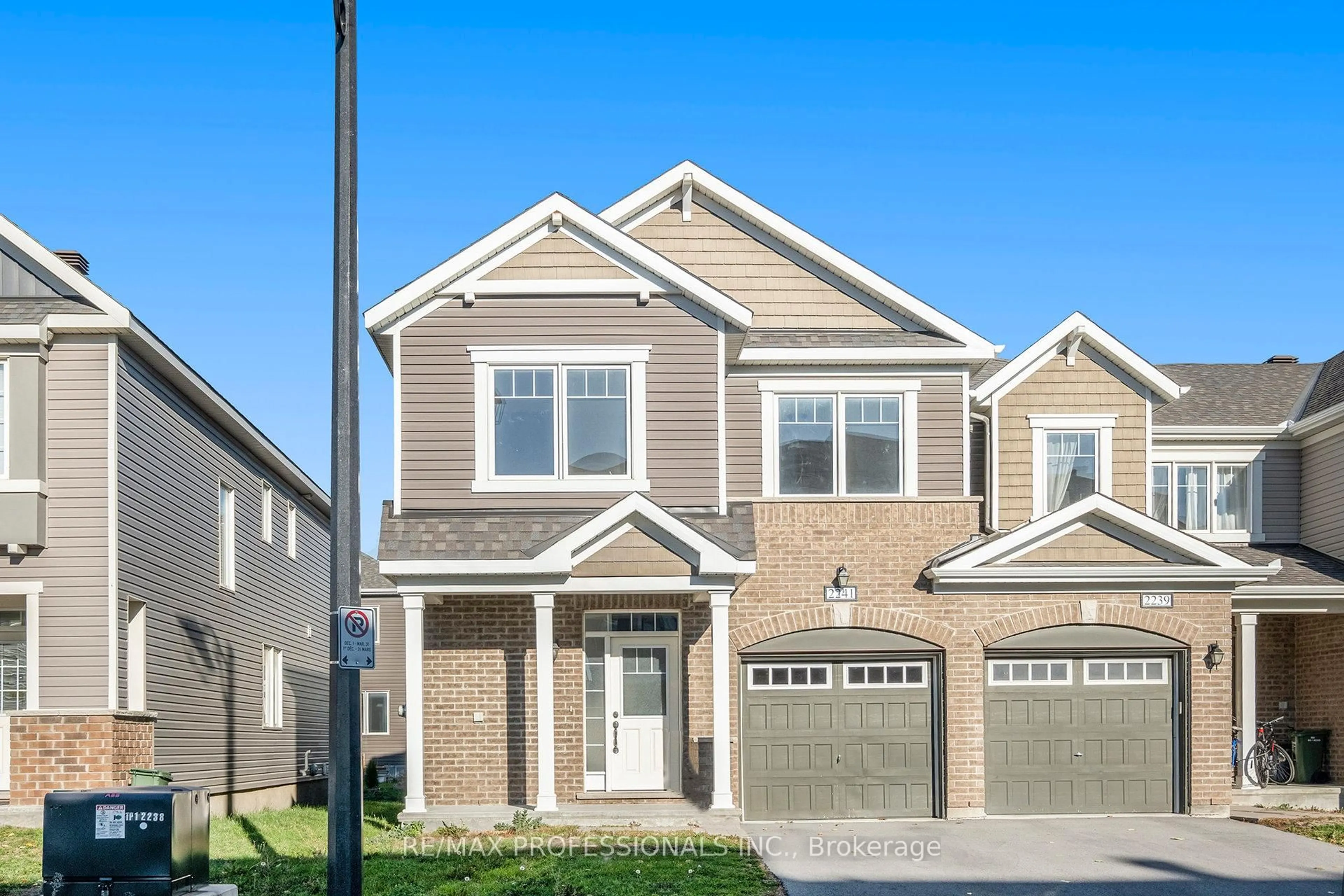 Home with brick exterior material, street for 2241 Watercolours Way, Ottawa Ontario K2J 6R2
