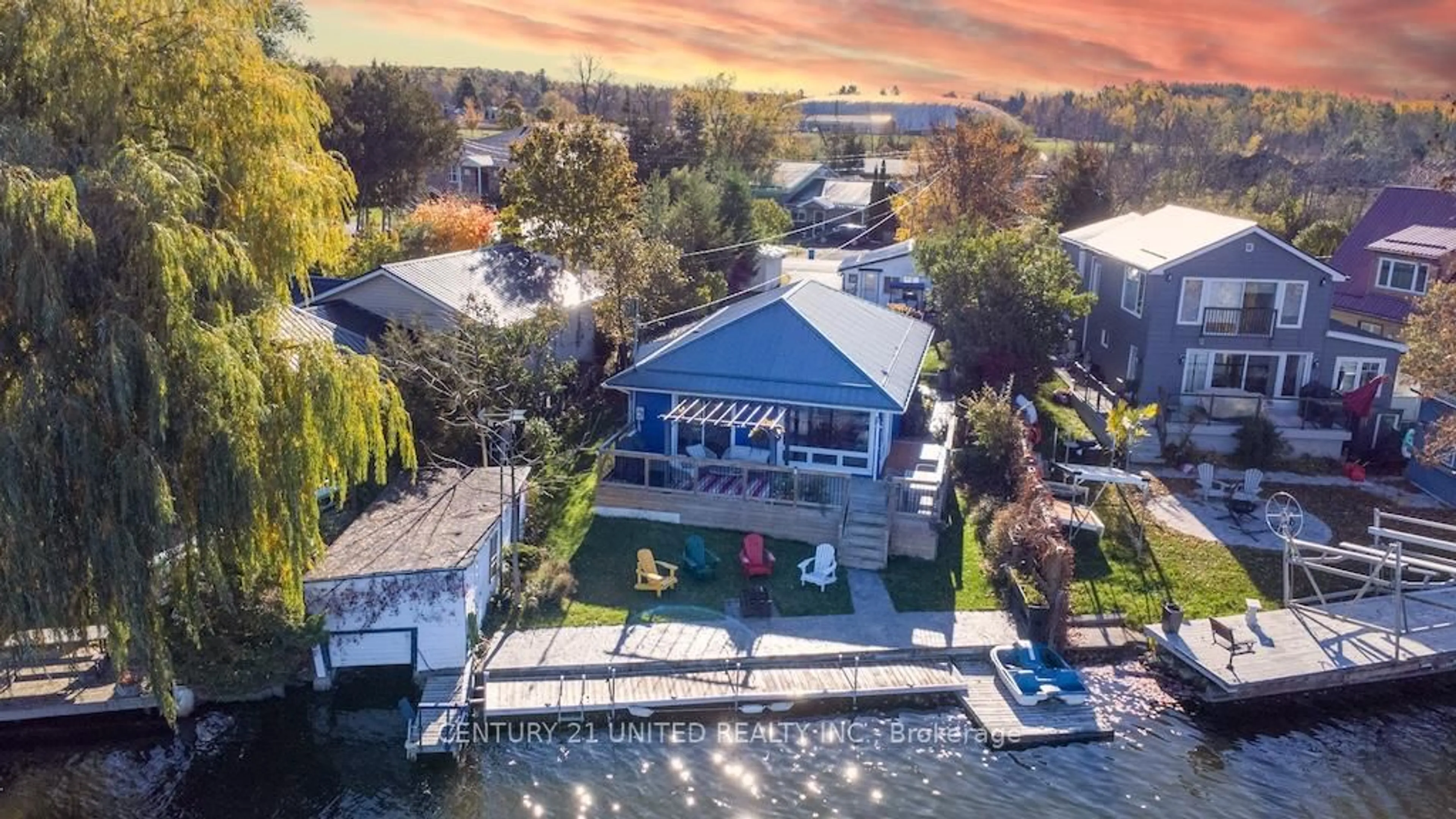 A pic from outside/outdoor area/front of a property/back of a property/a pic from drone, water/lake/river/ocean view for 131 Homewood Ave, Trent Hills Ontario K0L 1Y0