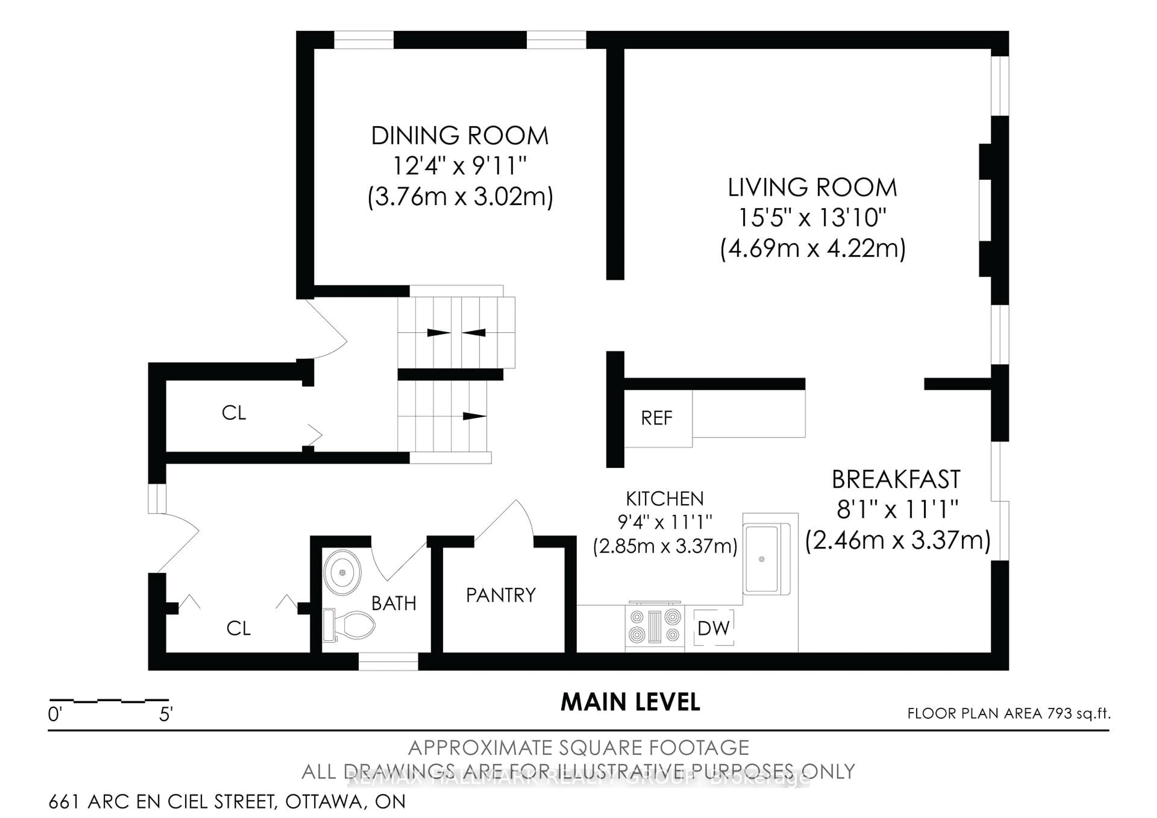 Floor plan for 661 Arc en Ciel St, Orleans Ontario K4A 3H8