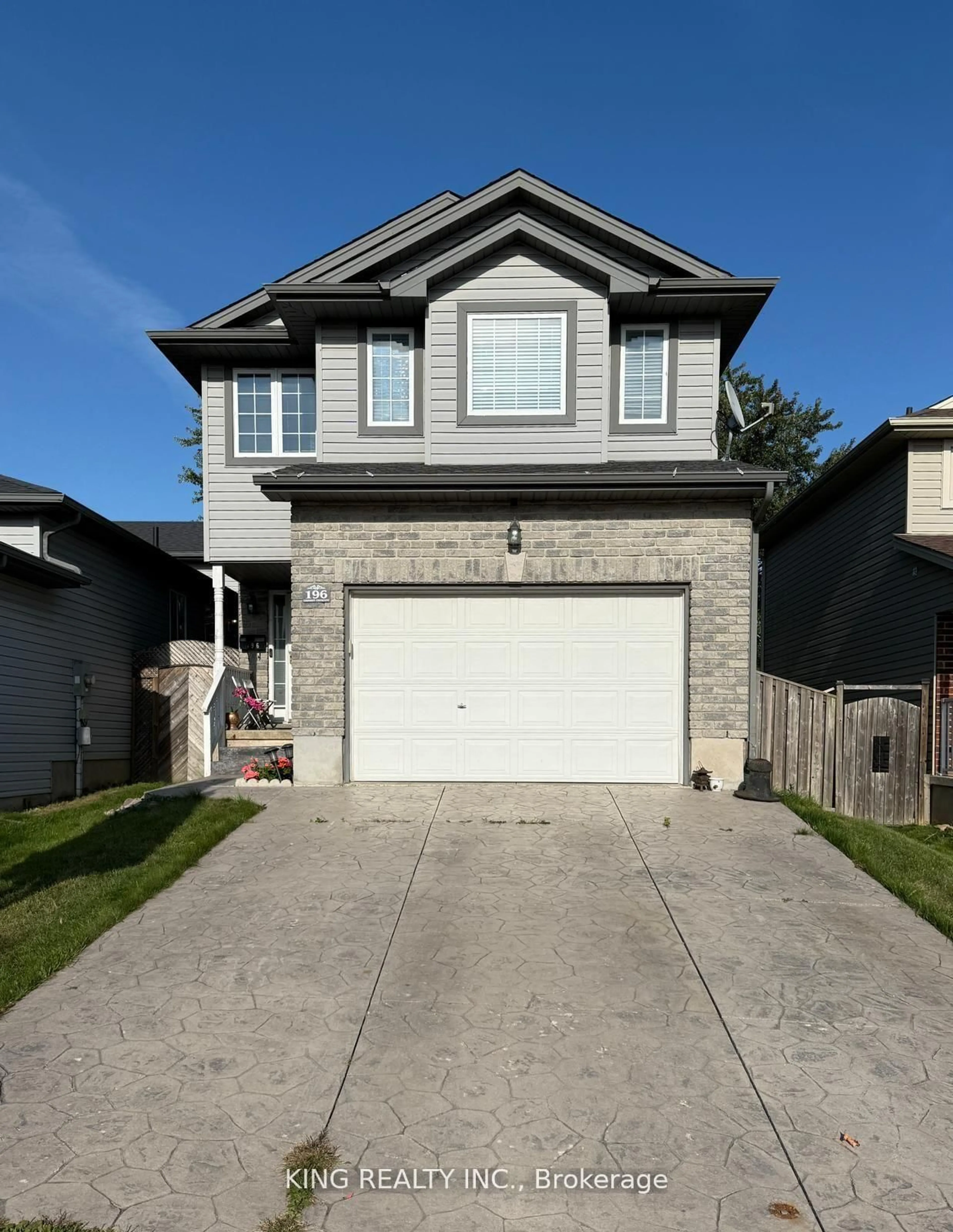 Home with vinyl exterior material, street for 196 CRIMSON Cres, London East Ontario N5W 6G1