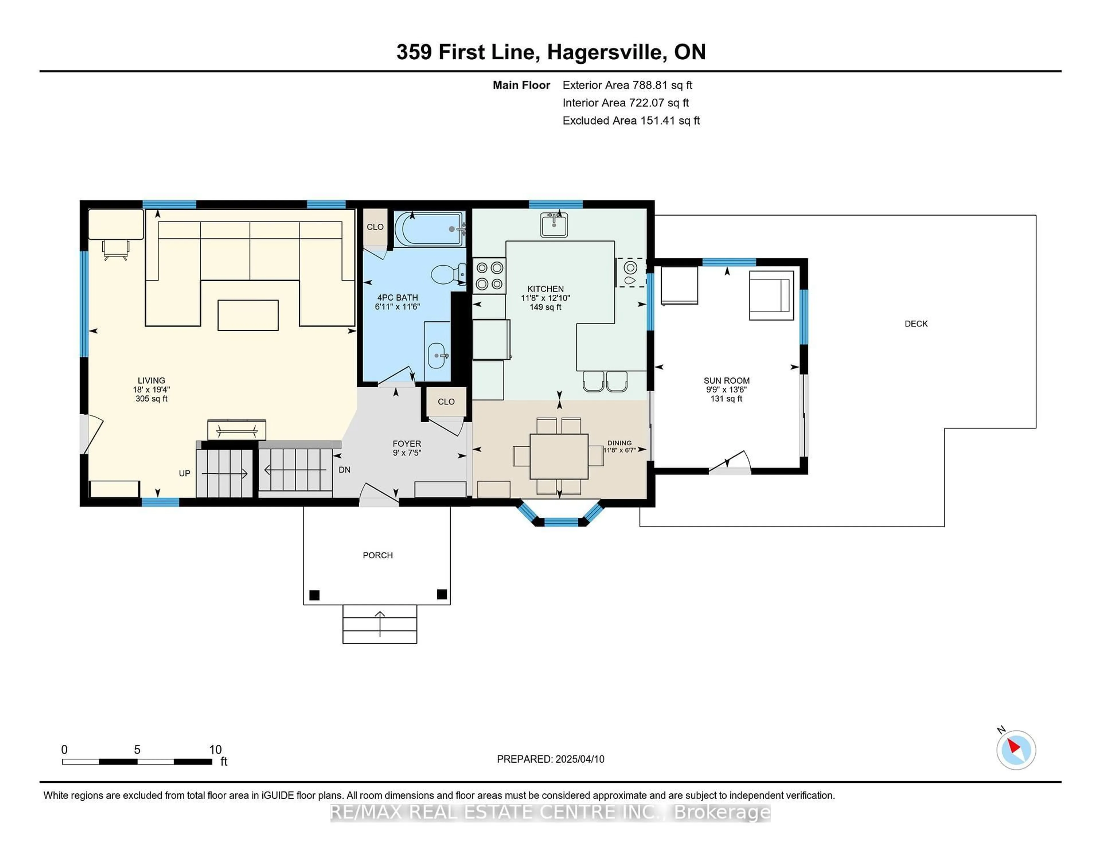 Floor plan for 359 First Line, Haldimand Ontario N0A 1H0