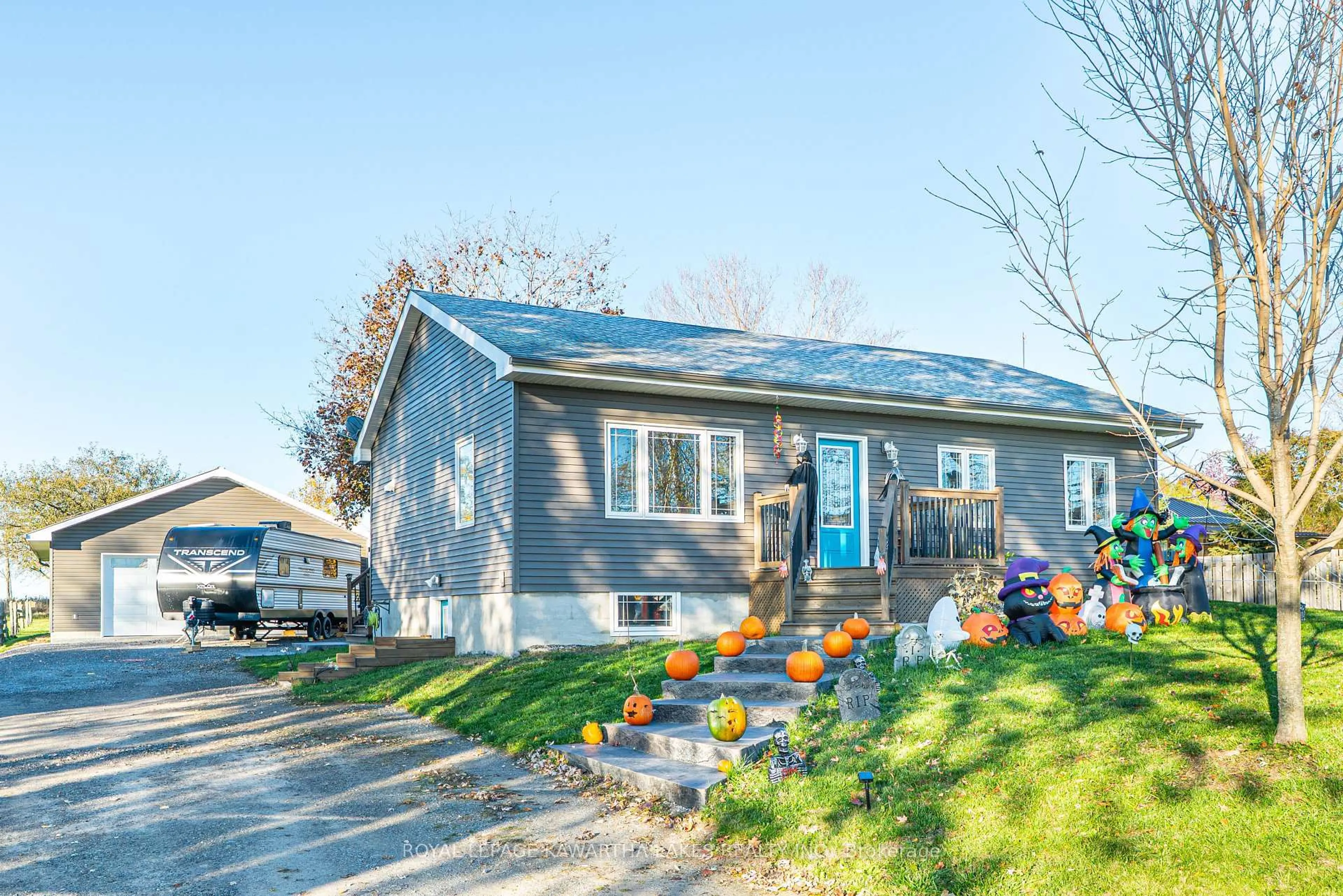 Home with vinyl exterior material, street for 297 Hartley Rd, Kawartha Lakes Ontario K0M 2T0