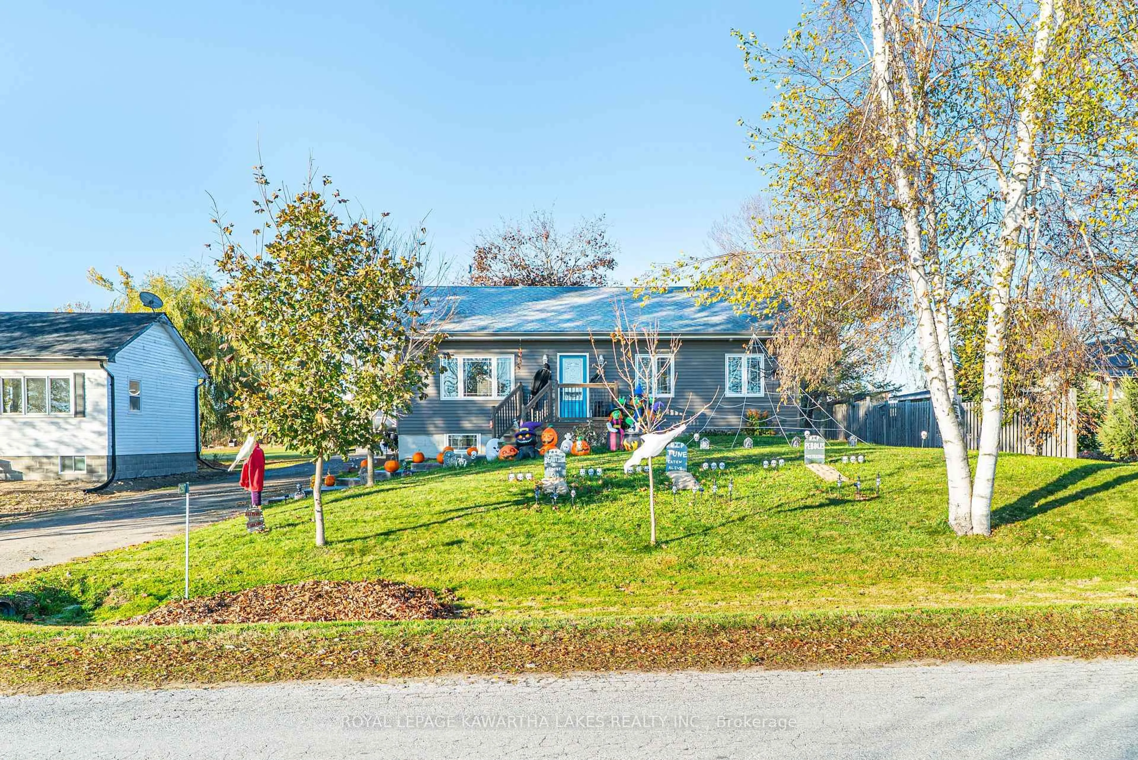 A pic from outside/outdoor area/front of a property/back of a property/a pic from drone, street for 297 Hartley Rd, Kawartha Lakes Ontario K0M 2T0