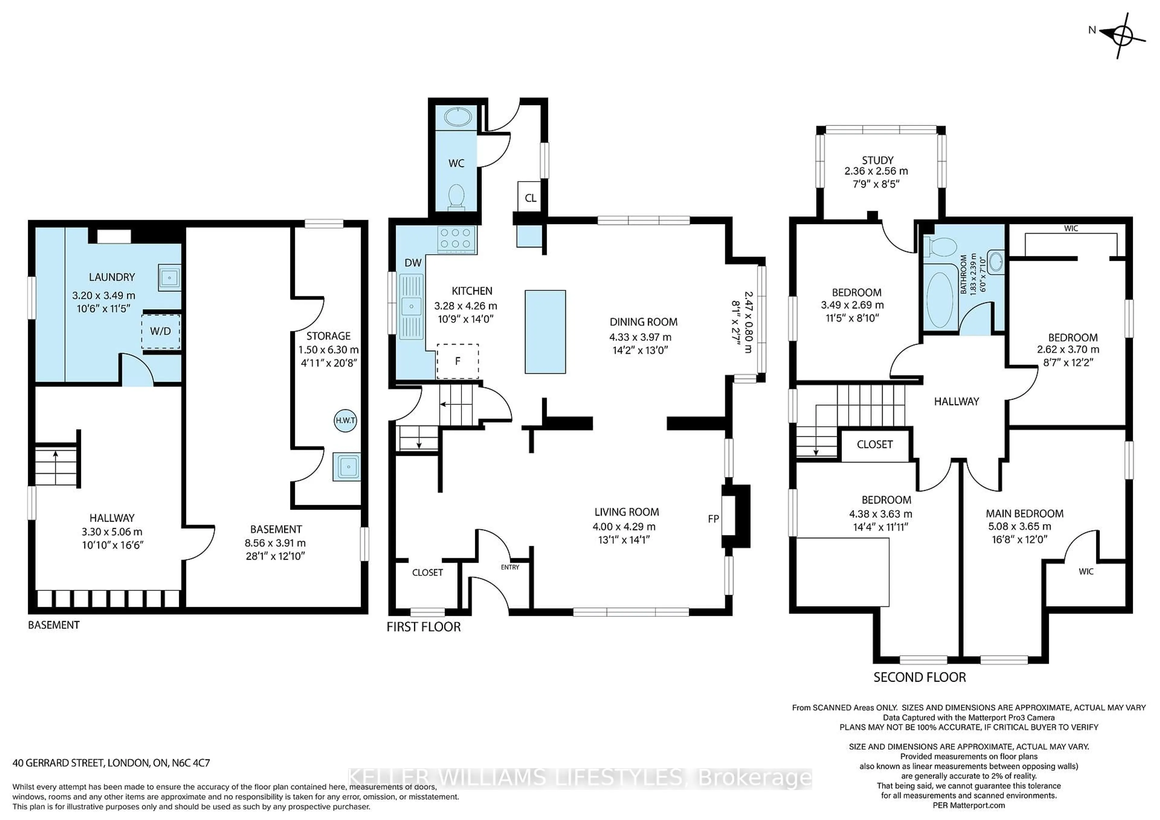 Floor plan for 40 Gerrard St, London South Ontario N6C 4C7