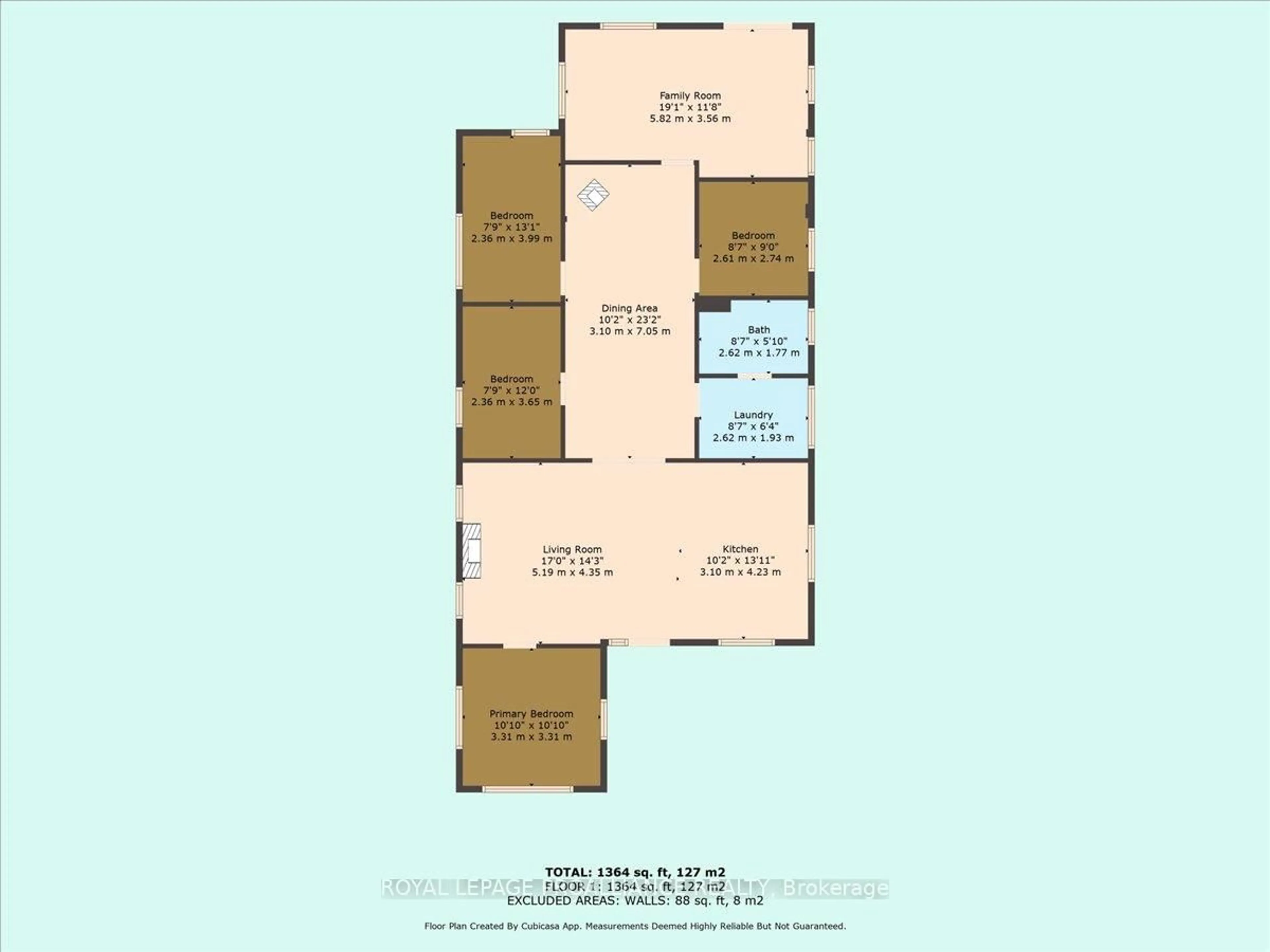 Floor plan for 75 A & B Hughes Lane, Tweed Ontario K0K 3J0