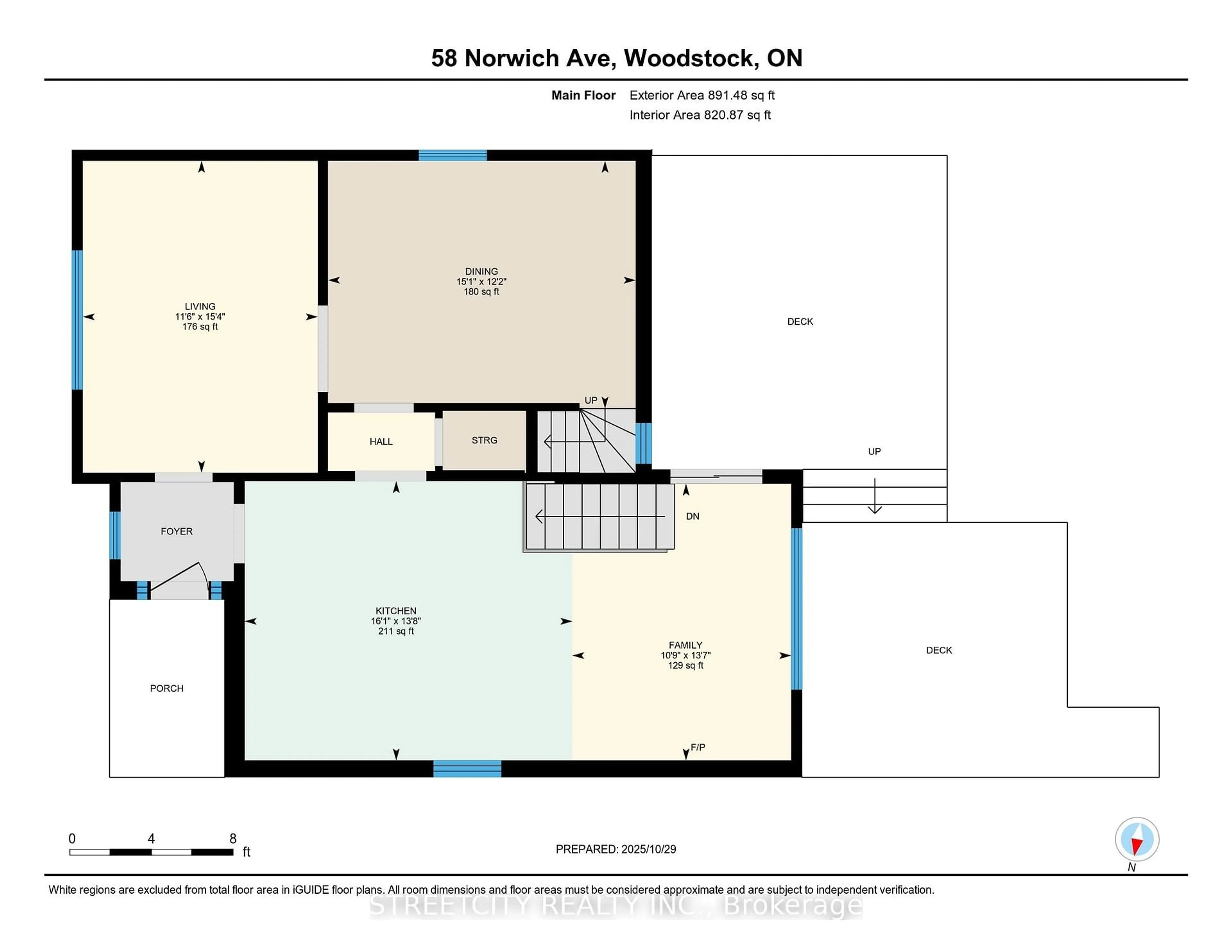 Floor plan for 58 Norwich Ave, Woodstock Ontario N4S 3V2