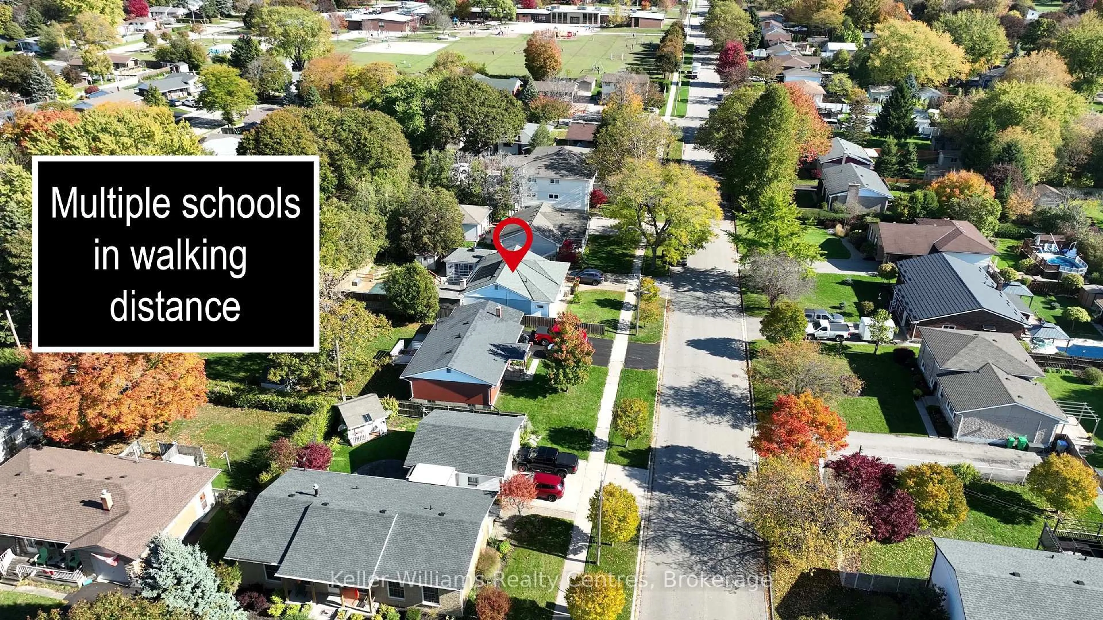 A pic from outside/outdoor area/front of a property/back of a property/a pic from drone, street for 202 Bennett St, Goderich Ontario N7A 1X8