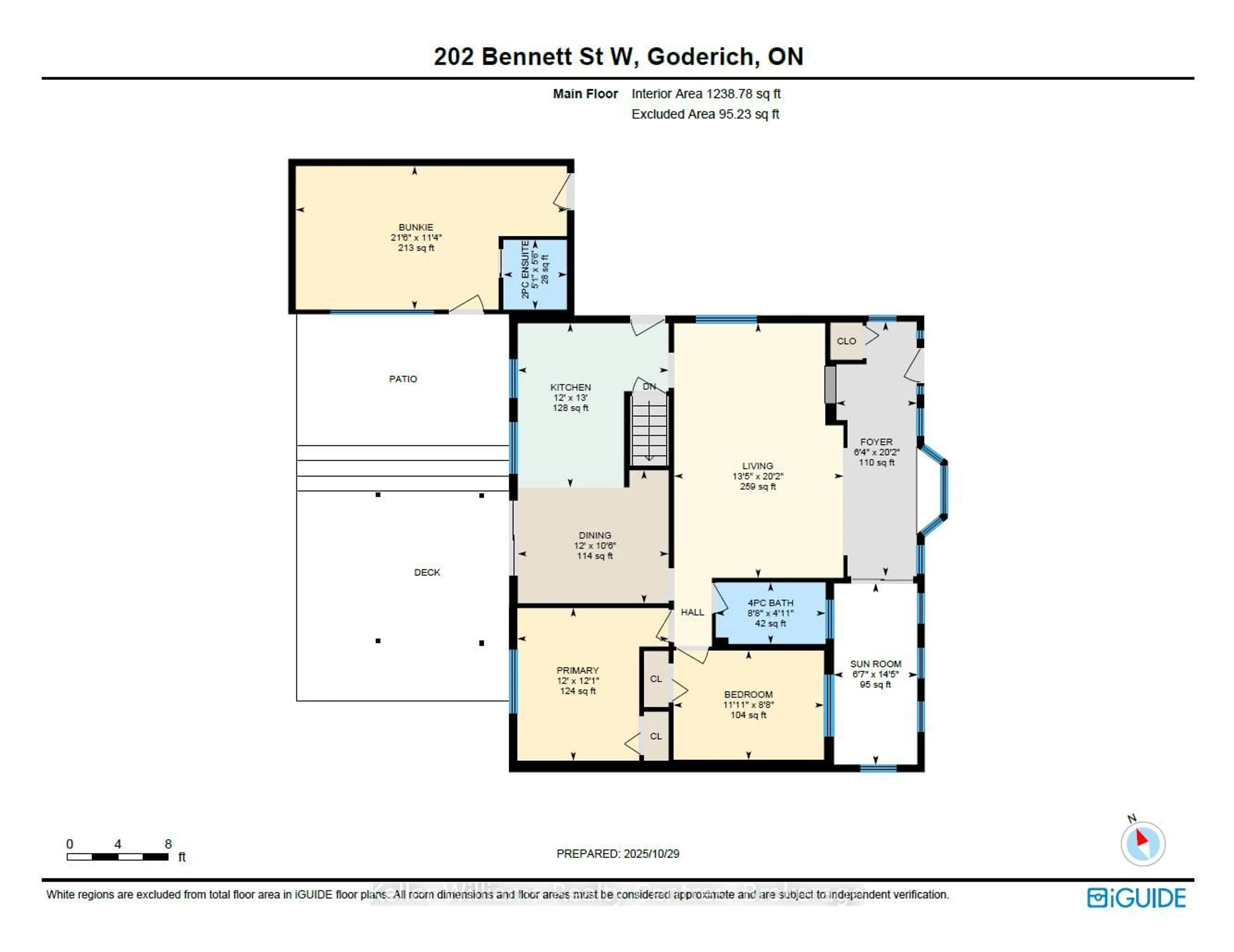 Floor plan for 202 Bennett St, Goderich Ontario N7A 1X8
