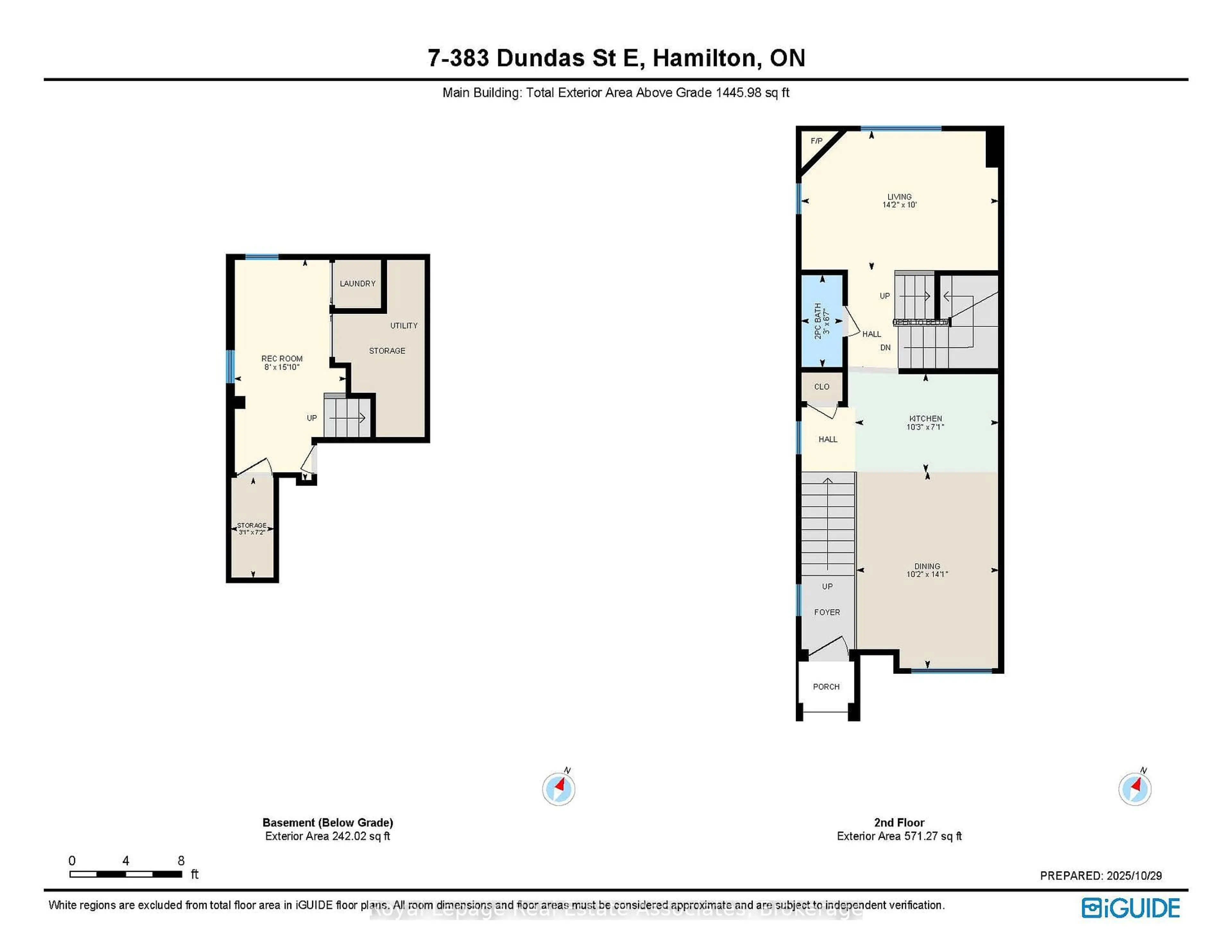 Floor plan for 383 Dundas St #7, Hamilton Ontario L0R 2H3