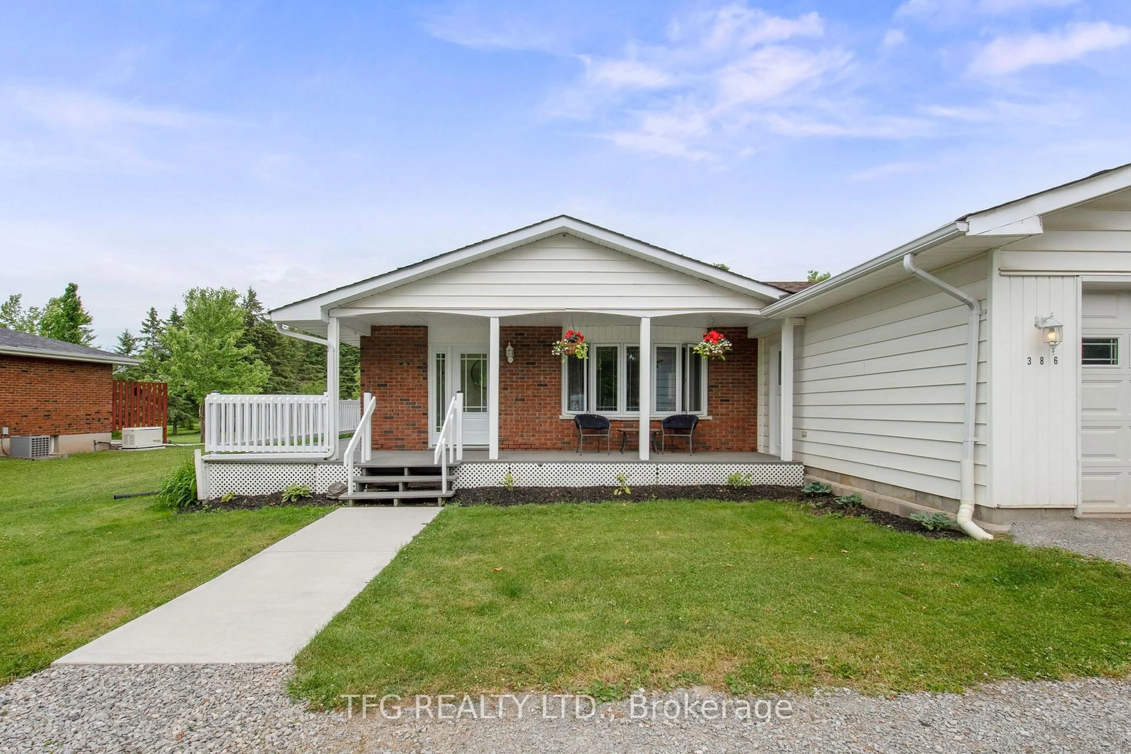 Home with vinyl exterior material, street for 386 Mount Nebo Rd, Kawartha Lakes Ontario K0L 2W0