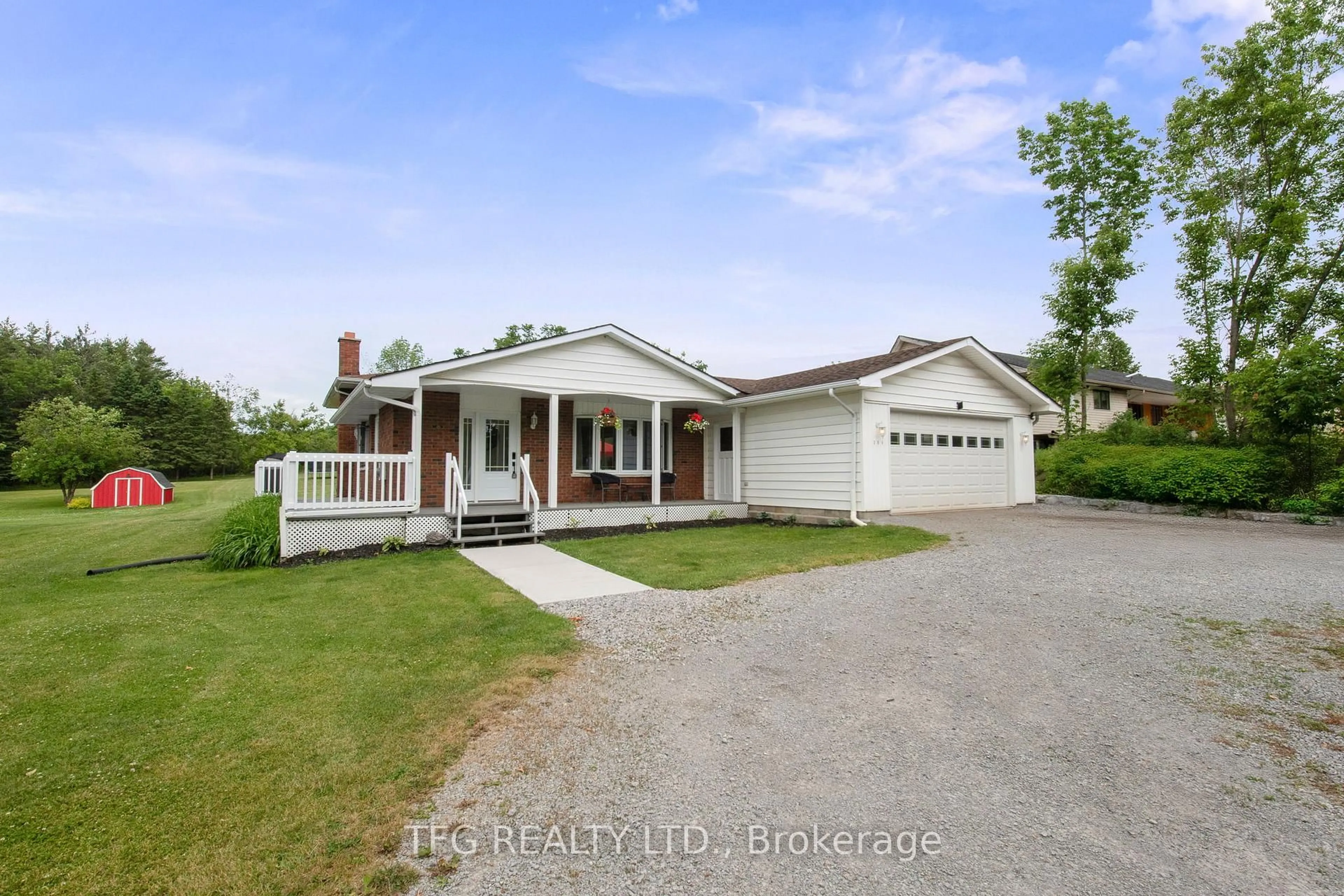 A pic from outside/outdoor area/front of a property/back of a property/a pic from drone, street for 386 Mount Nebo Rd, Kawartha Lakes Ontario K0L 2W0