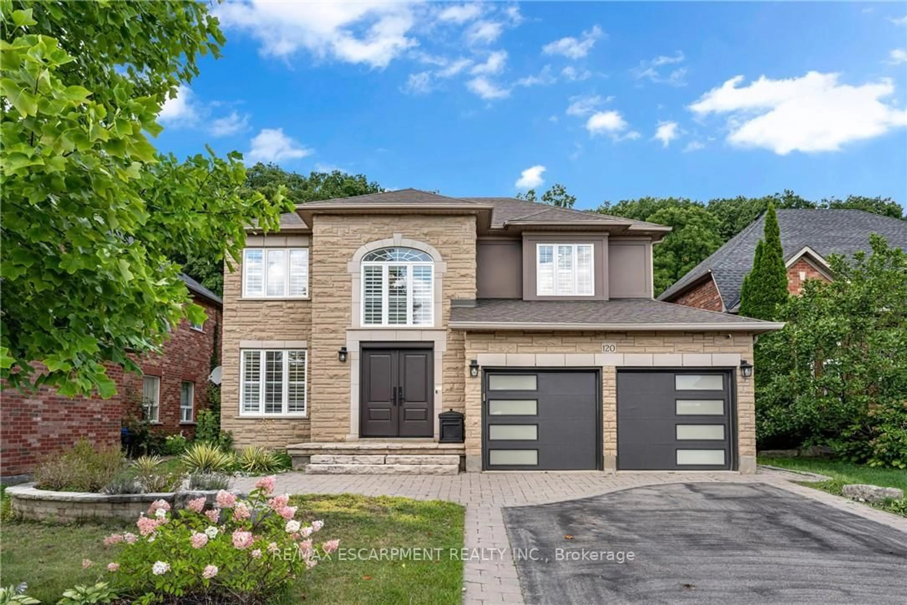 Home with brick exterior material, street for 120 Davidson Blvd, Hamilton Ontario L9H 7M5