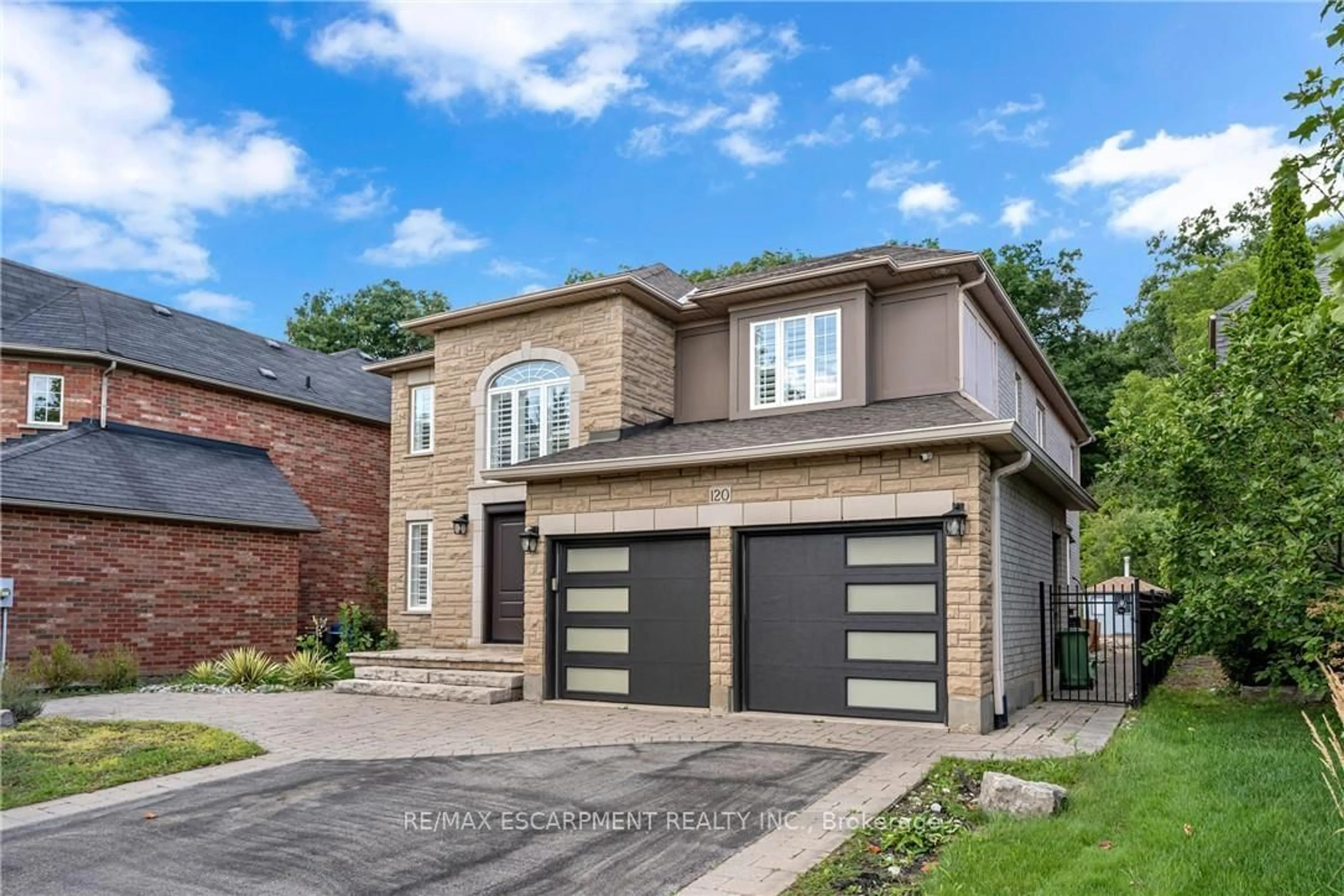 Home with brick exterior material, street for 120 Davidson Blvd, Hamilton Ontario L9H 7M5