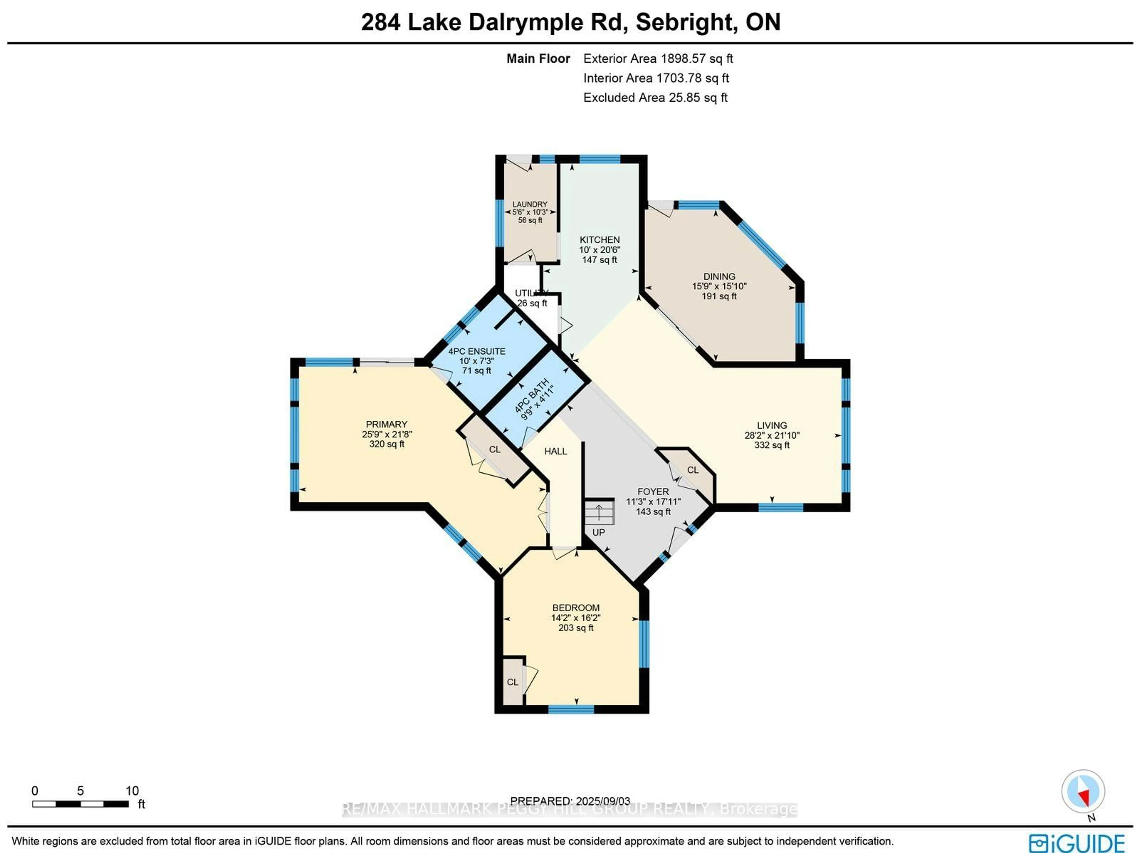 Floor plan for 284 Lake Dalrymple Rd, Kawartha Lakes Ontario L0K 1W0