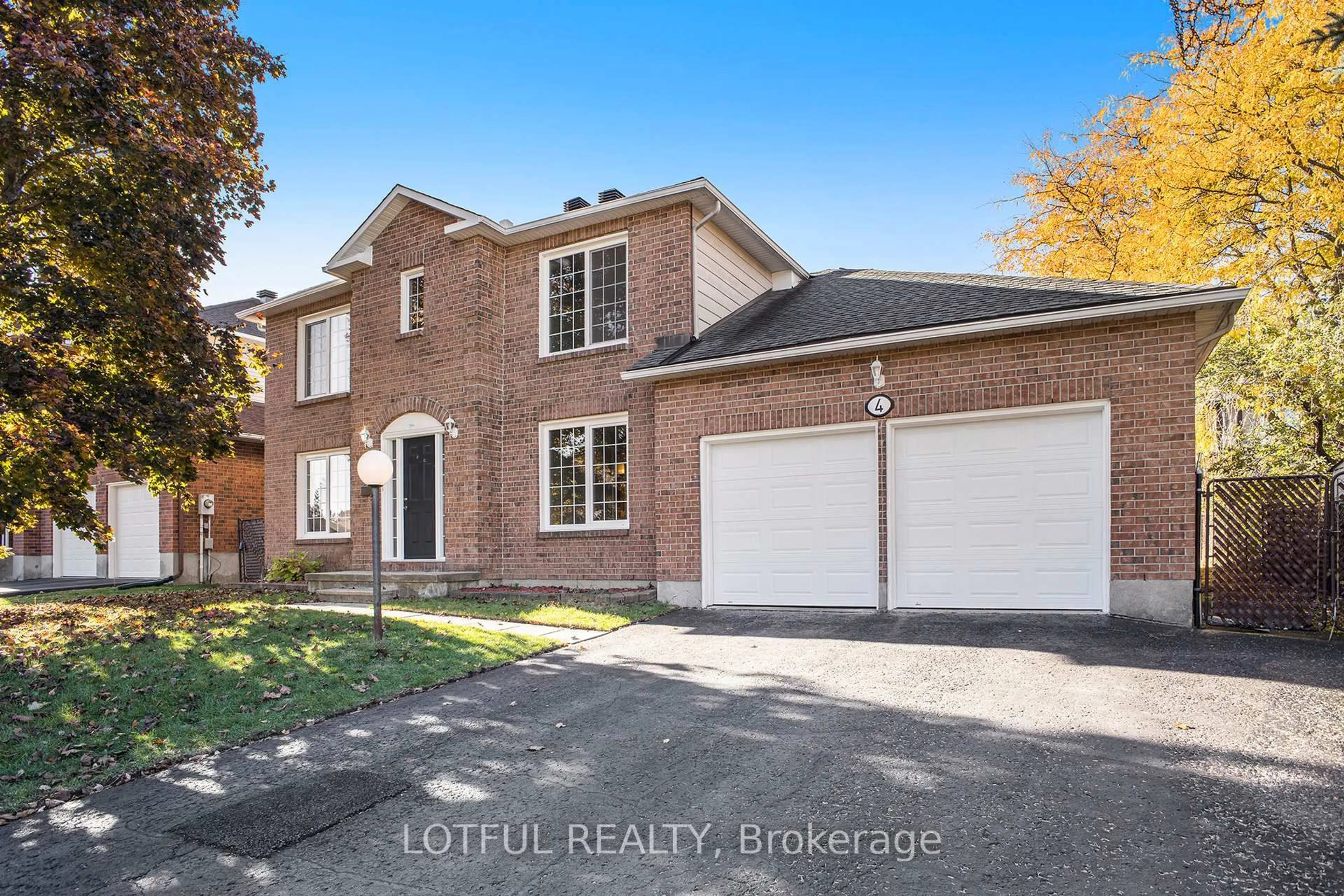 Home with brick exterior material, street for 4 Spindle Way, Stittsville Ontario K2S 1J4