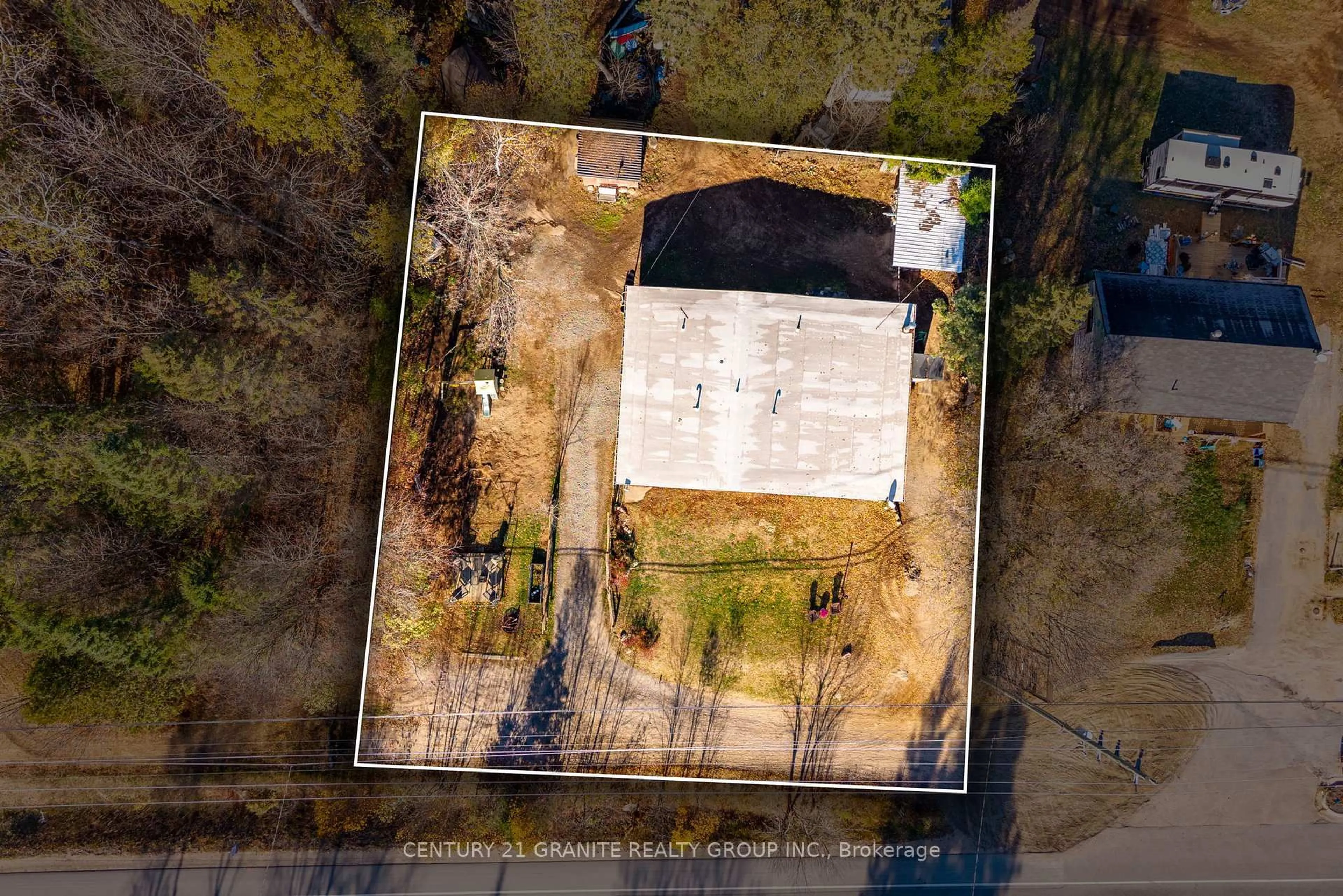 A pic from outside/outdoor area/front of a property/back of a property/a pic from drone, building for 29845 Highway 28 South, Bancroft Ontario K0L 1C0