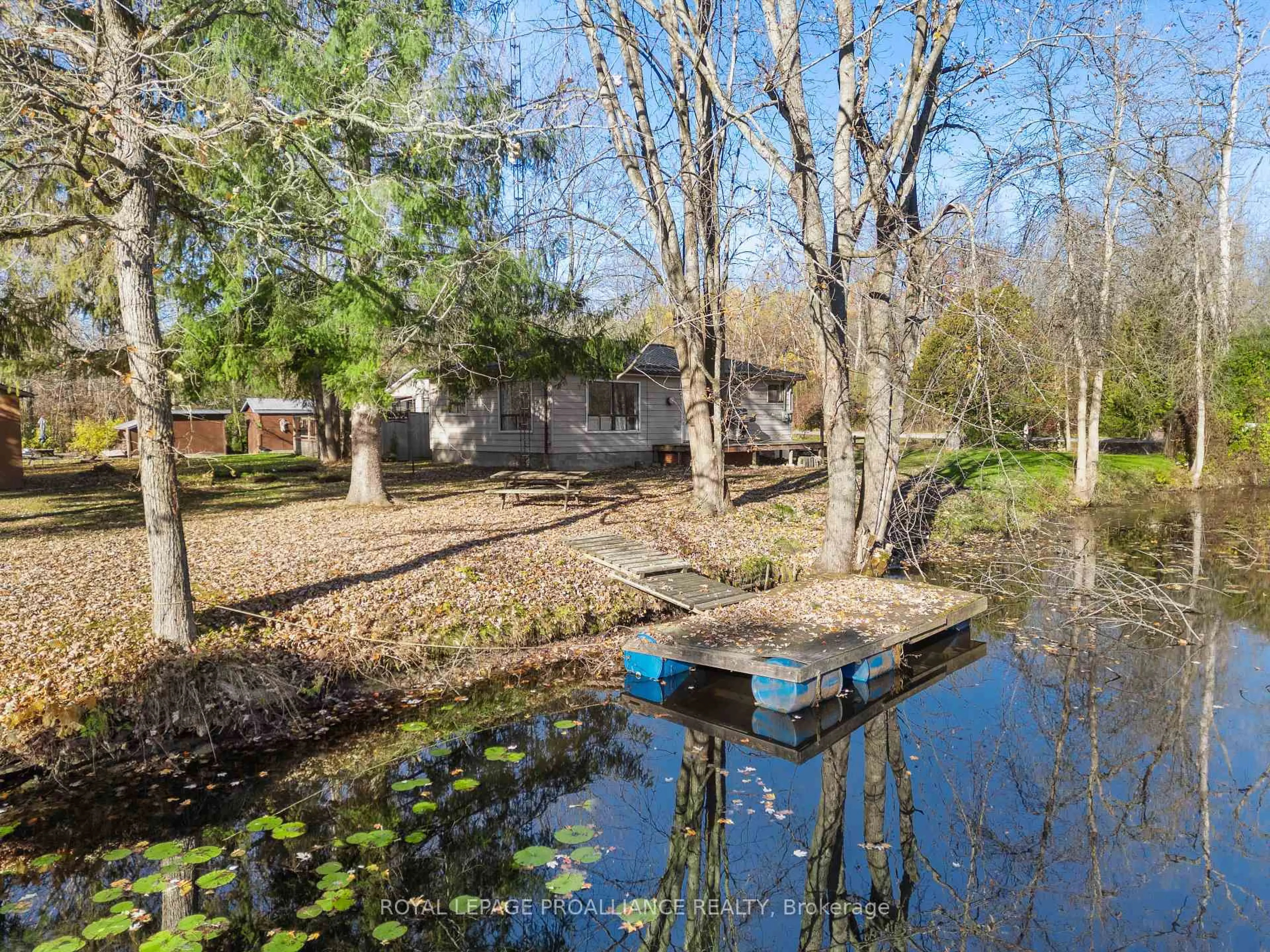 A pic from outside/outdoor area/front of a property/back of a property/a pic from drone, water/lake/river/ocean view for 2095 2nd Line, Trent Hills Ontario K0L 1L0