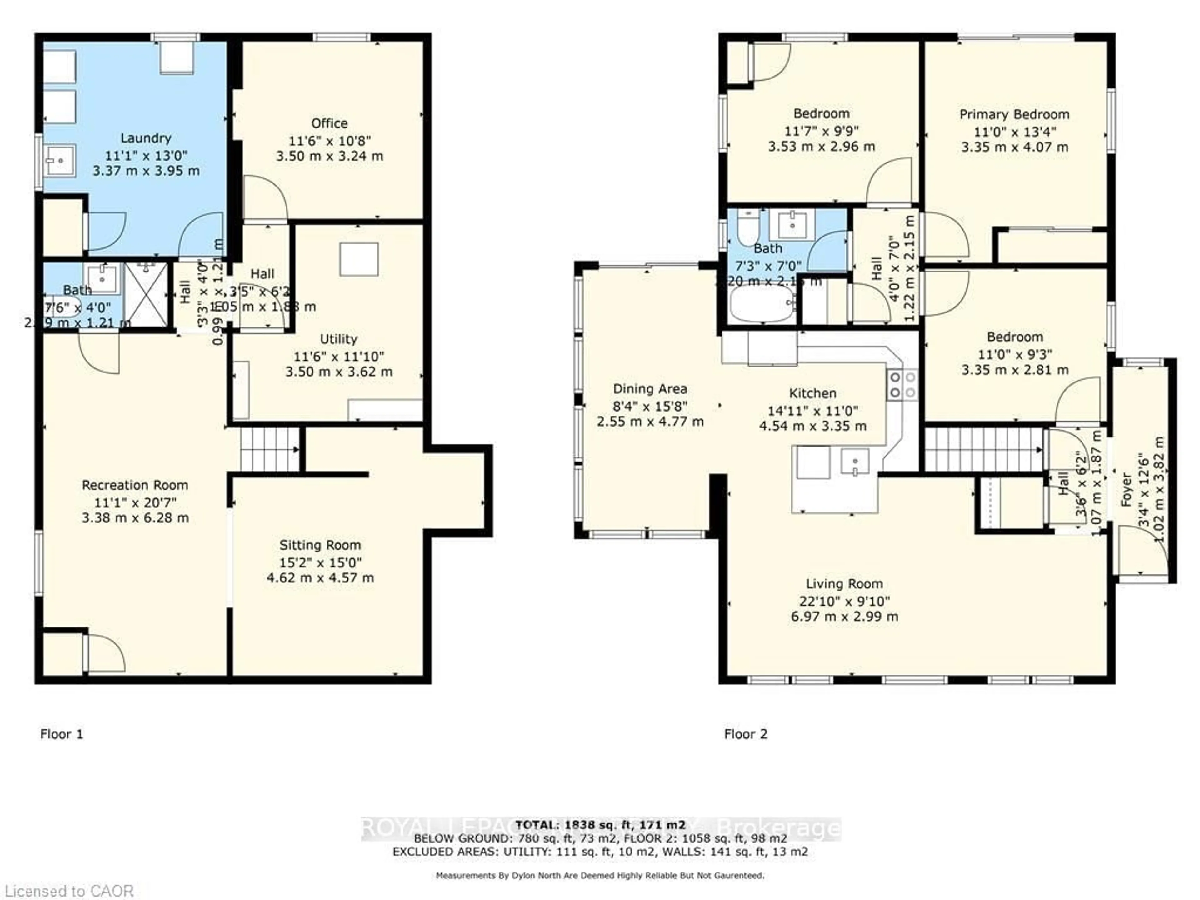 Floor plan for 260 Sanatorium Rd, Hamilton Ontario L9C 1Z9
