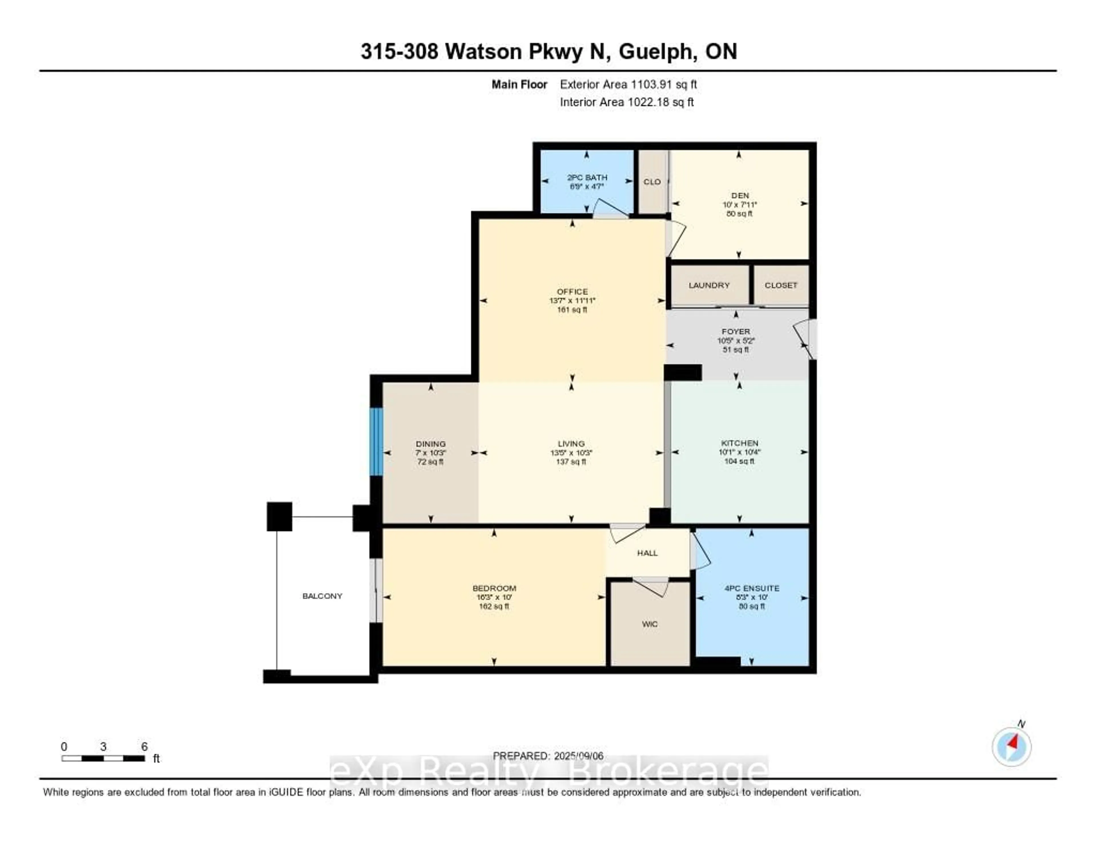 Floor plan for 308 Watson Pkwy #315, Guelph Ontario N1E 0G7