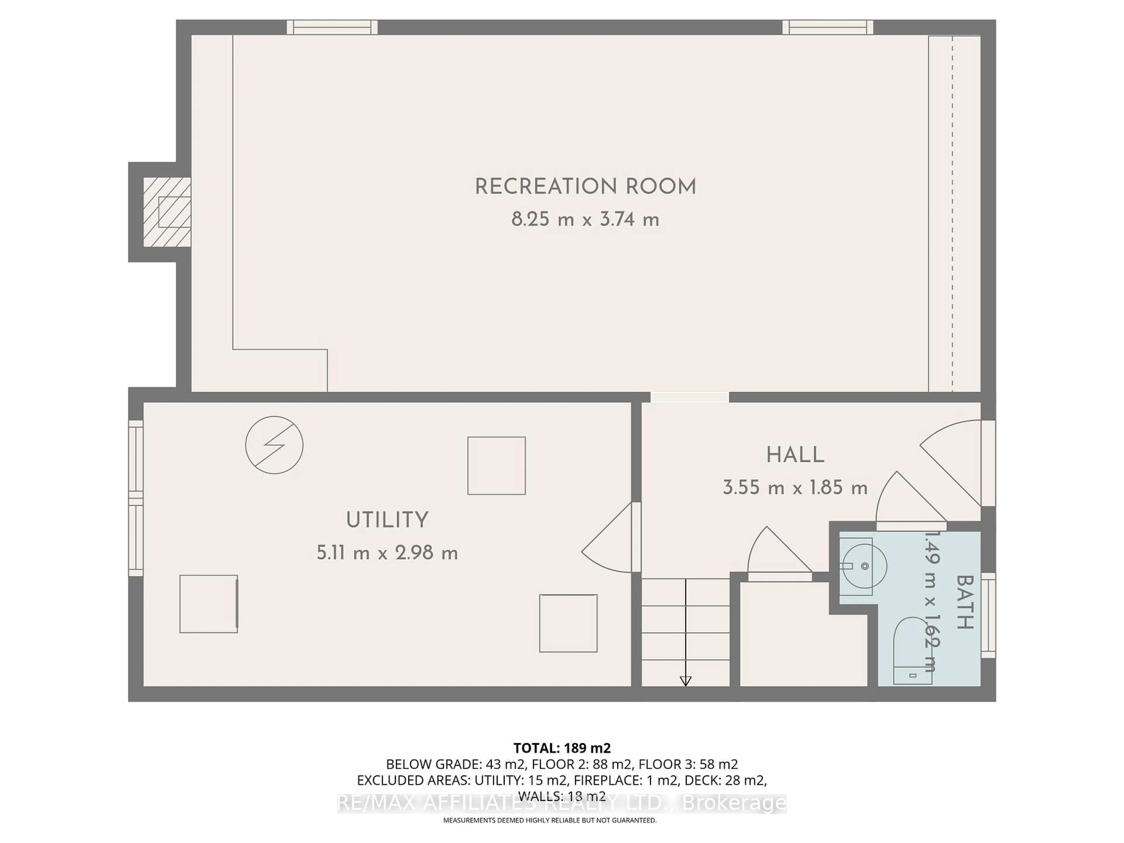 Floor plan for 164 Napoleon St, Carleton Place Ontario K7C 2W9
