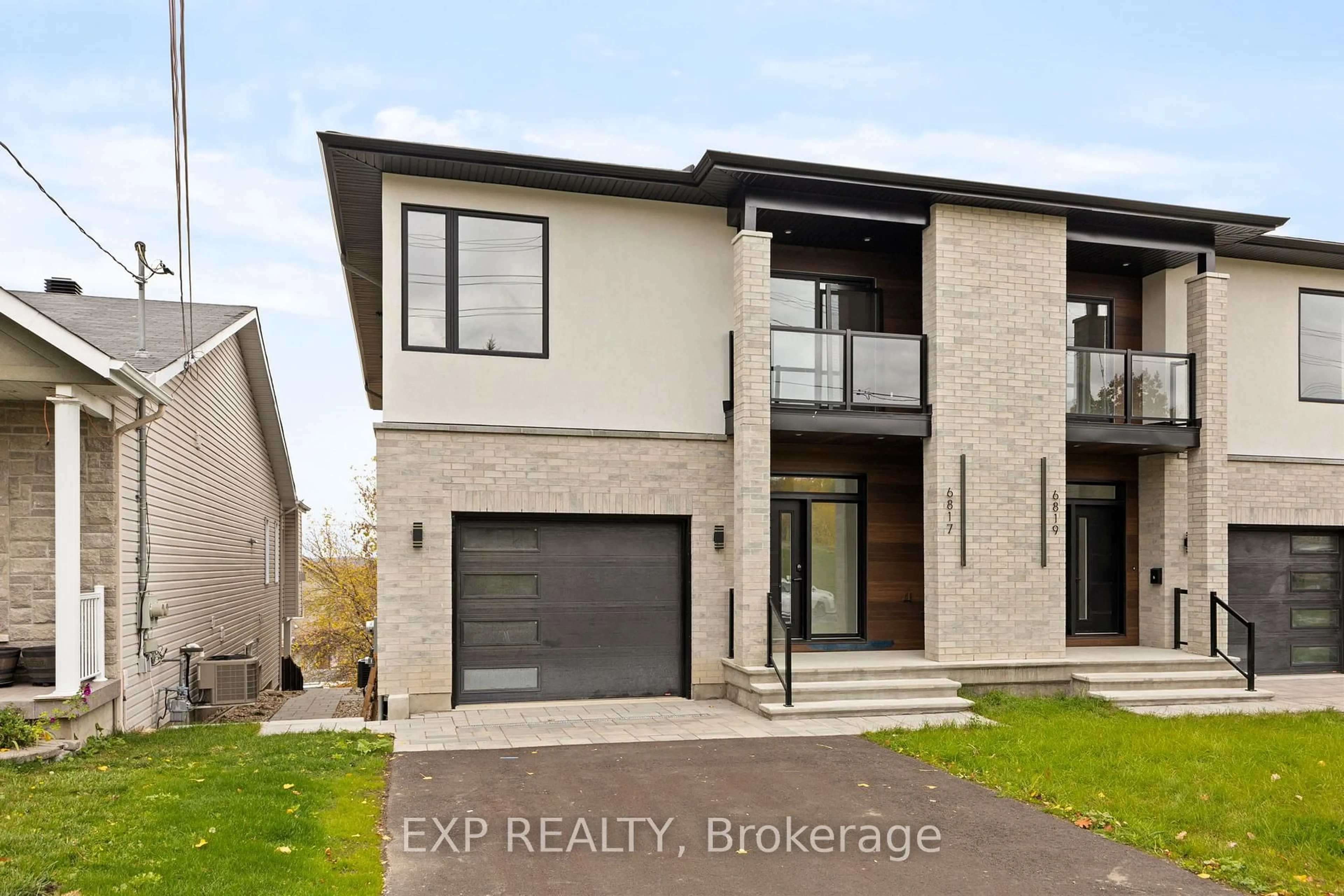 Home with brick exterior material, street for 6817 Notre Dame St, Orleans Ontario K1C 1H4