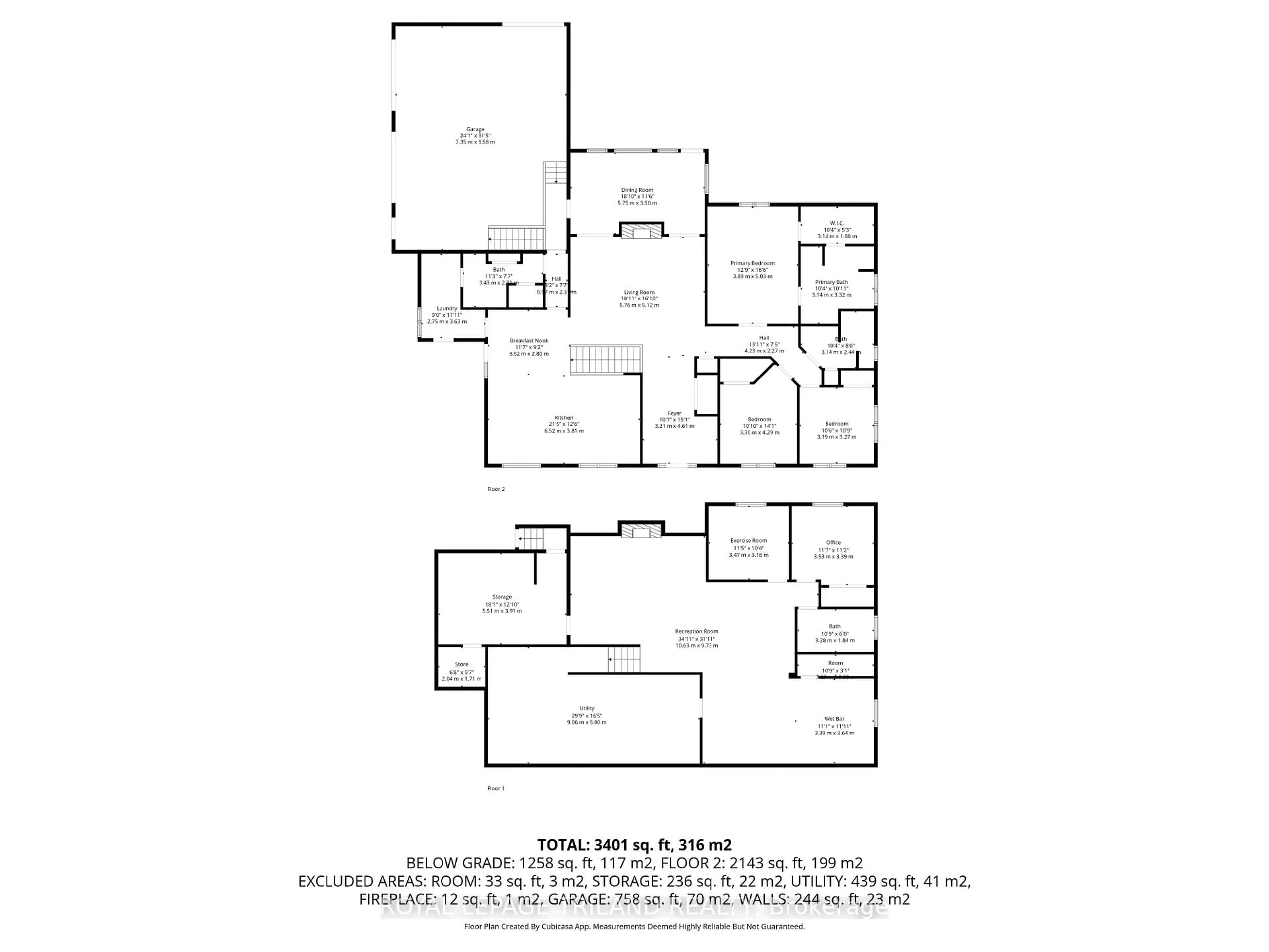 Floor plan for 5017 Hamilton Rd, Thames Centre Ontario N0L 1G6