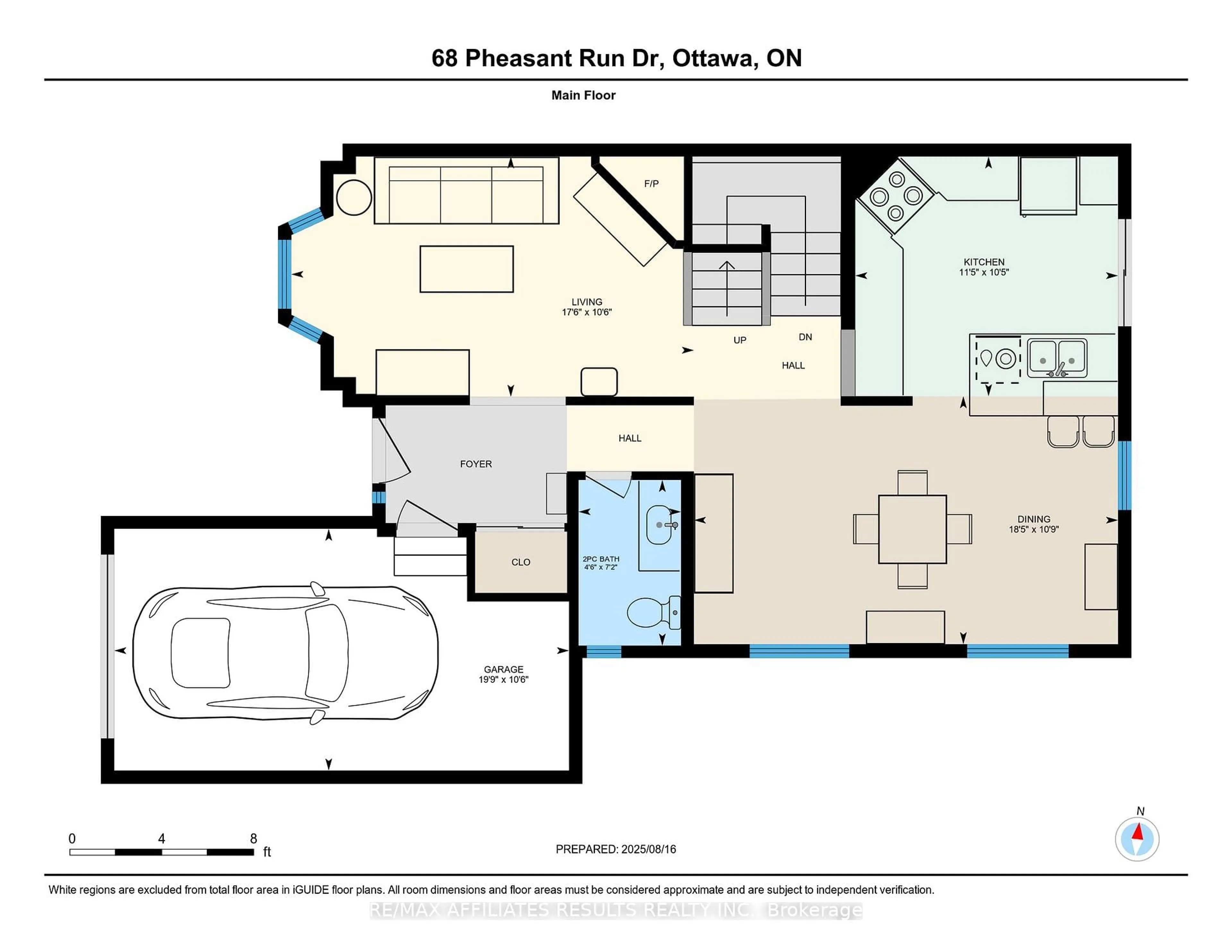 Floor plan for 68 Pheasant Run Dr, Ottawa Ontario K2J 2R4