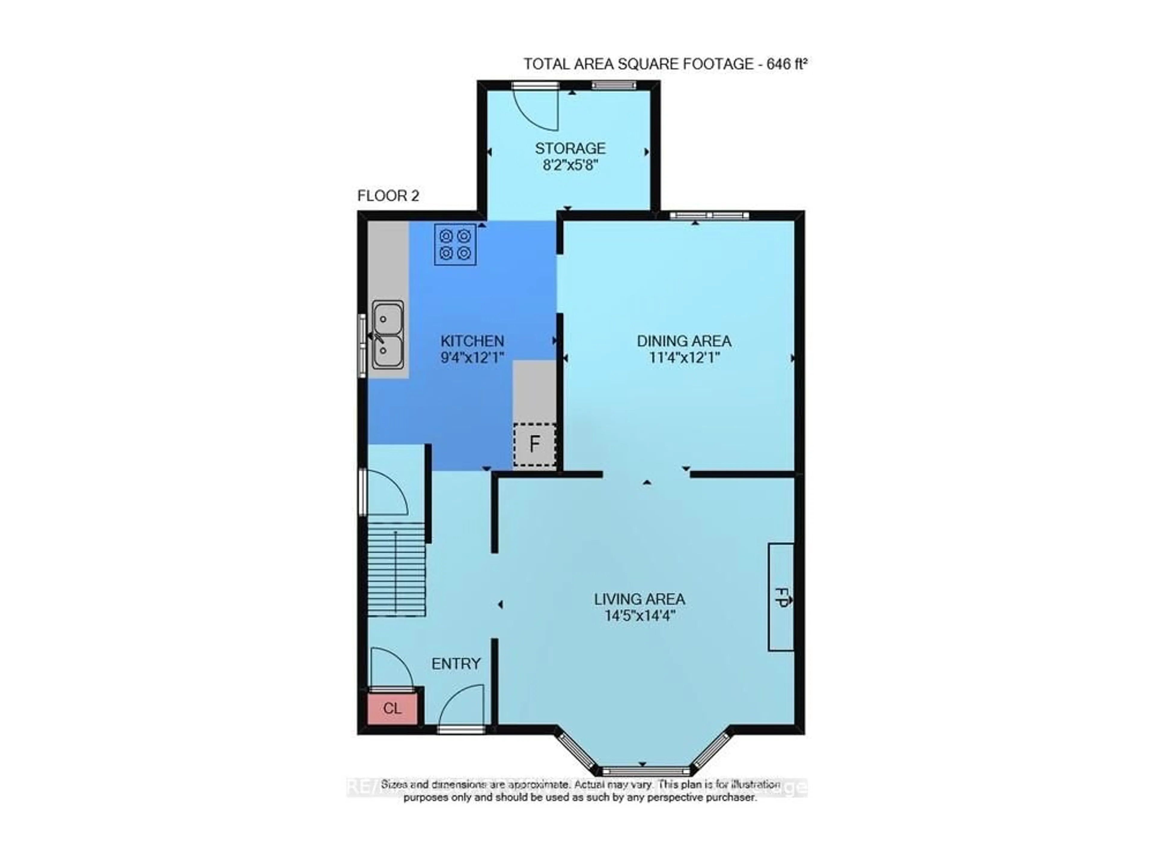 Floor plan for 46 Weir St, Hamilton Ontario L8K 3A4