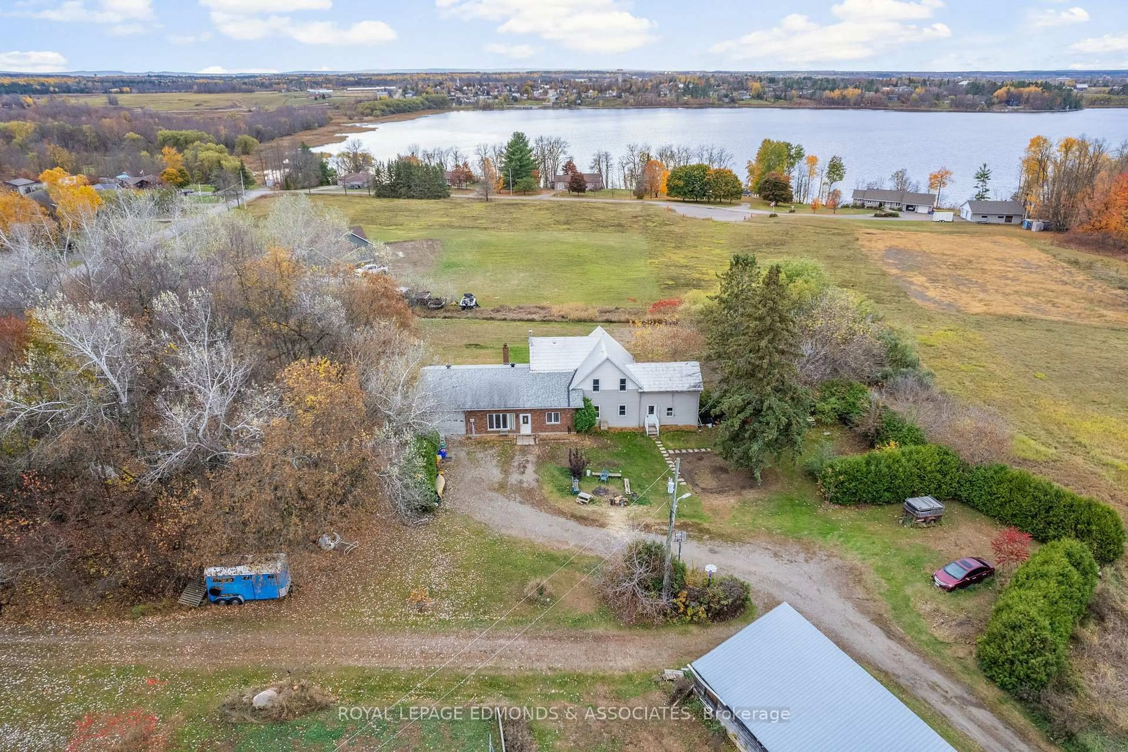 A pic from outside/outdoor area/front of a property/back of a property/a pic from drone, water/lake/river/ocean view for 44 Alva Dr, Cobden Ontario K0J 1K0