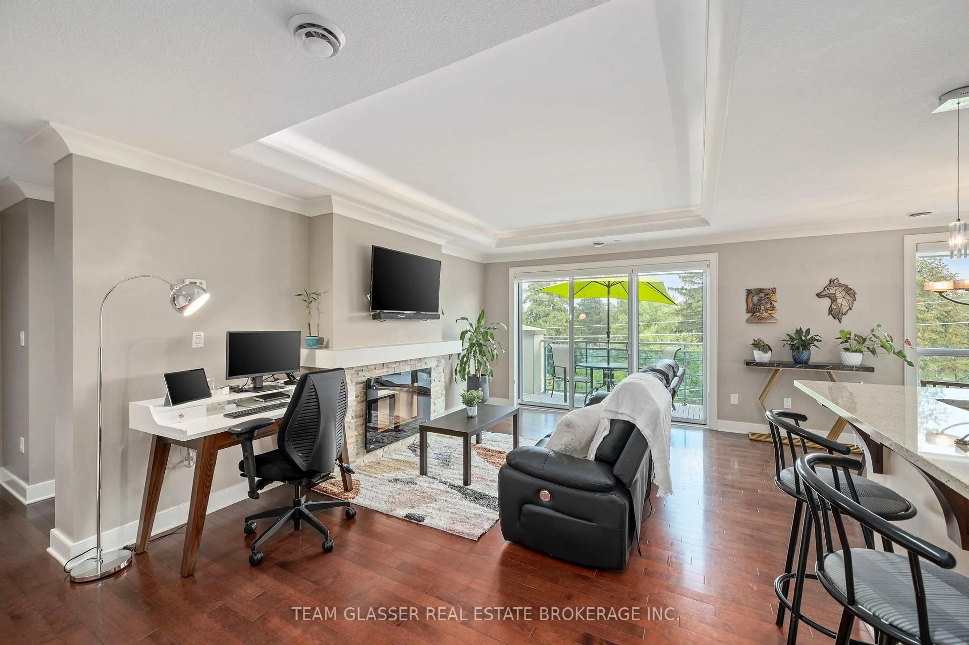 Living room with furniture, unknown for 320 Sugarcreek Tr #414, London North Ontario N6H 0G3