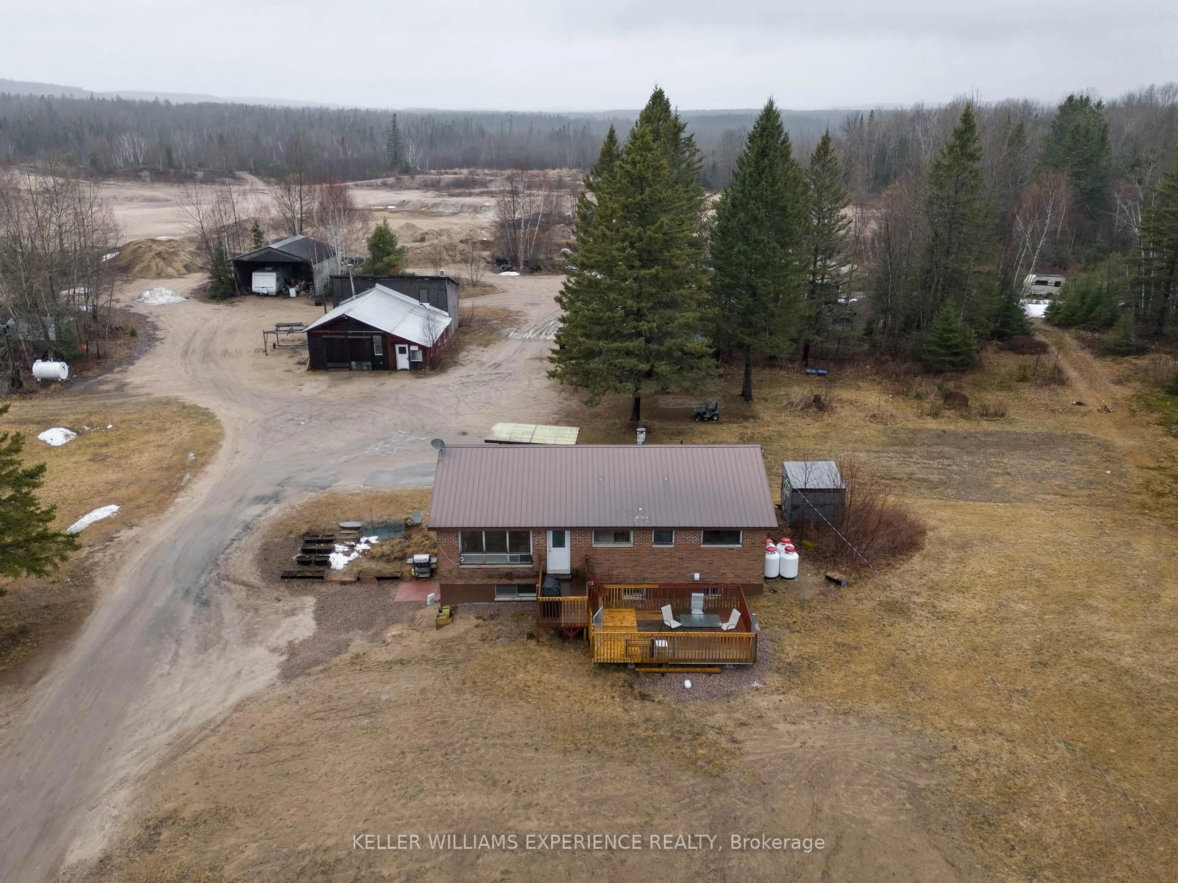 A pic from outside/outdoor area/front of a property/back of a property/a pic from drone, building for 692 Forest Lake Rd, Joly Ontario P0A 1Z0