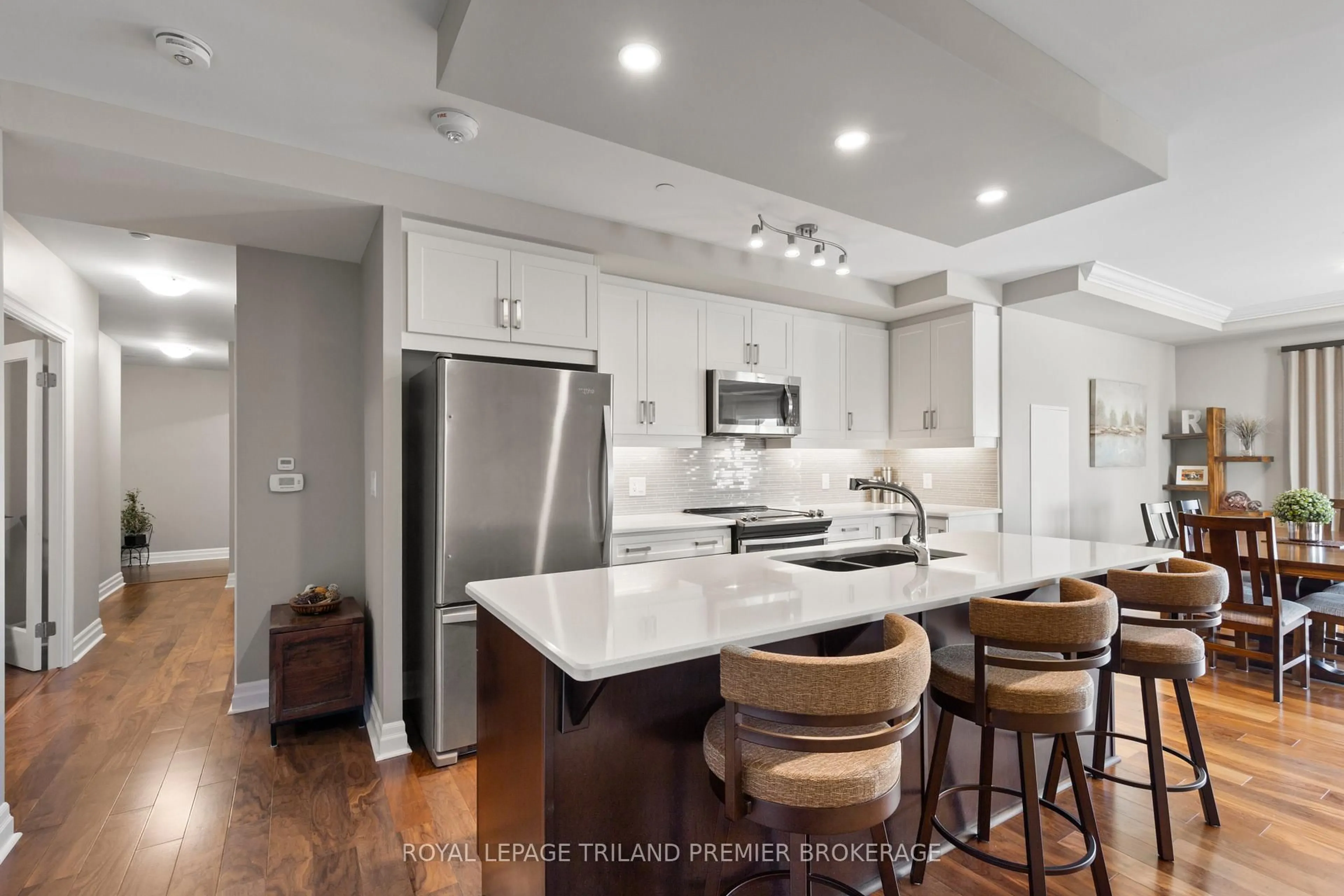 Open concept kitchen, ceramic/tile floor for 505 Talbot St #1101, London East Ontario N6A 2S6