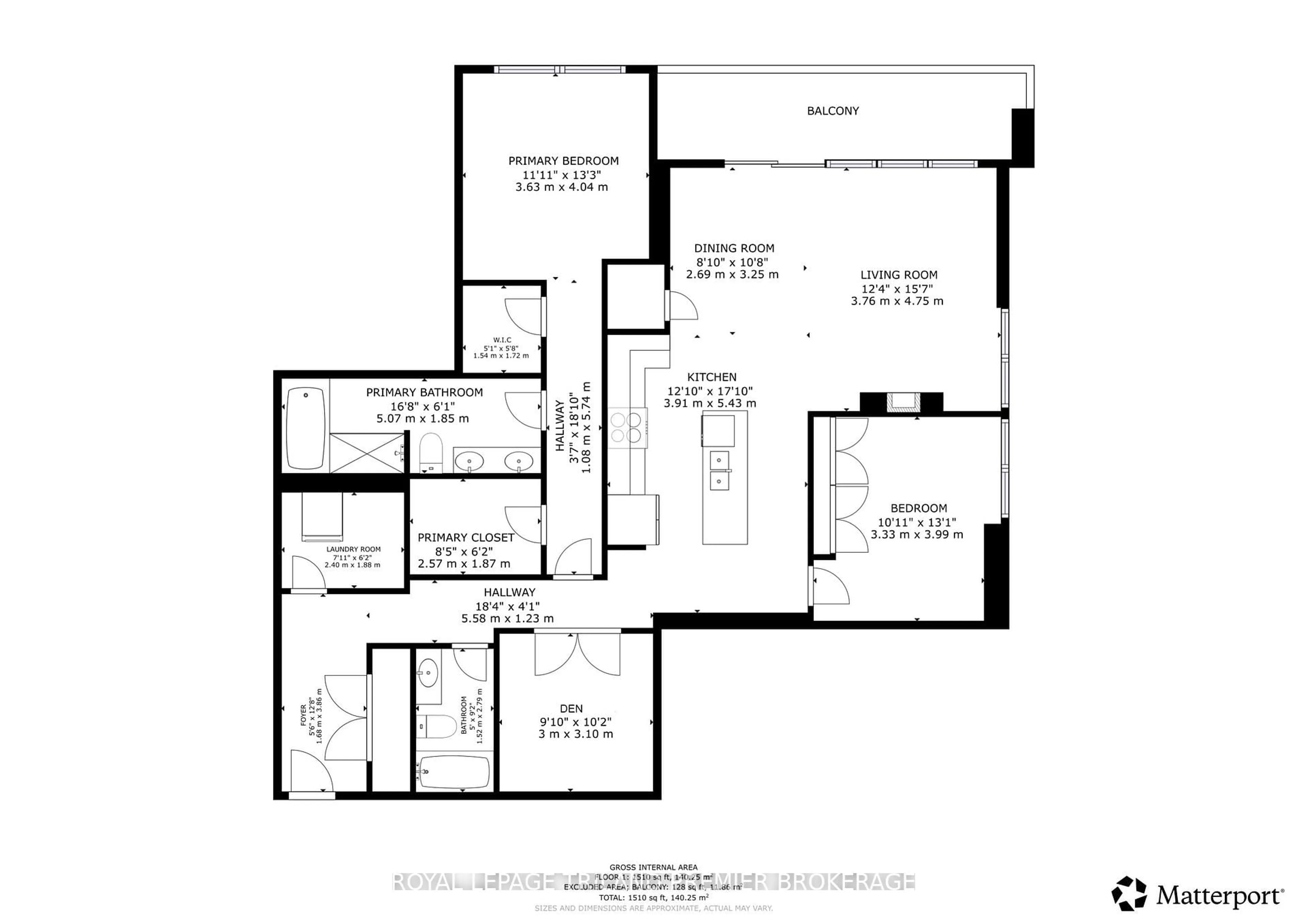 Floor plan for 505 Talbot St #1101, London East Ontario N6A 2S6