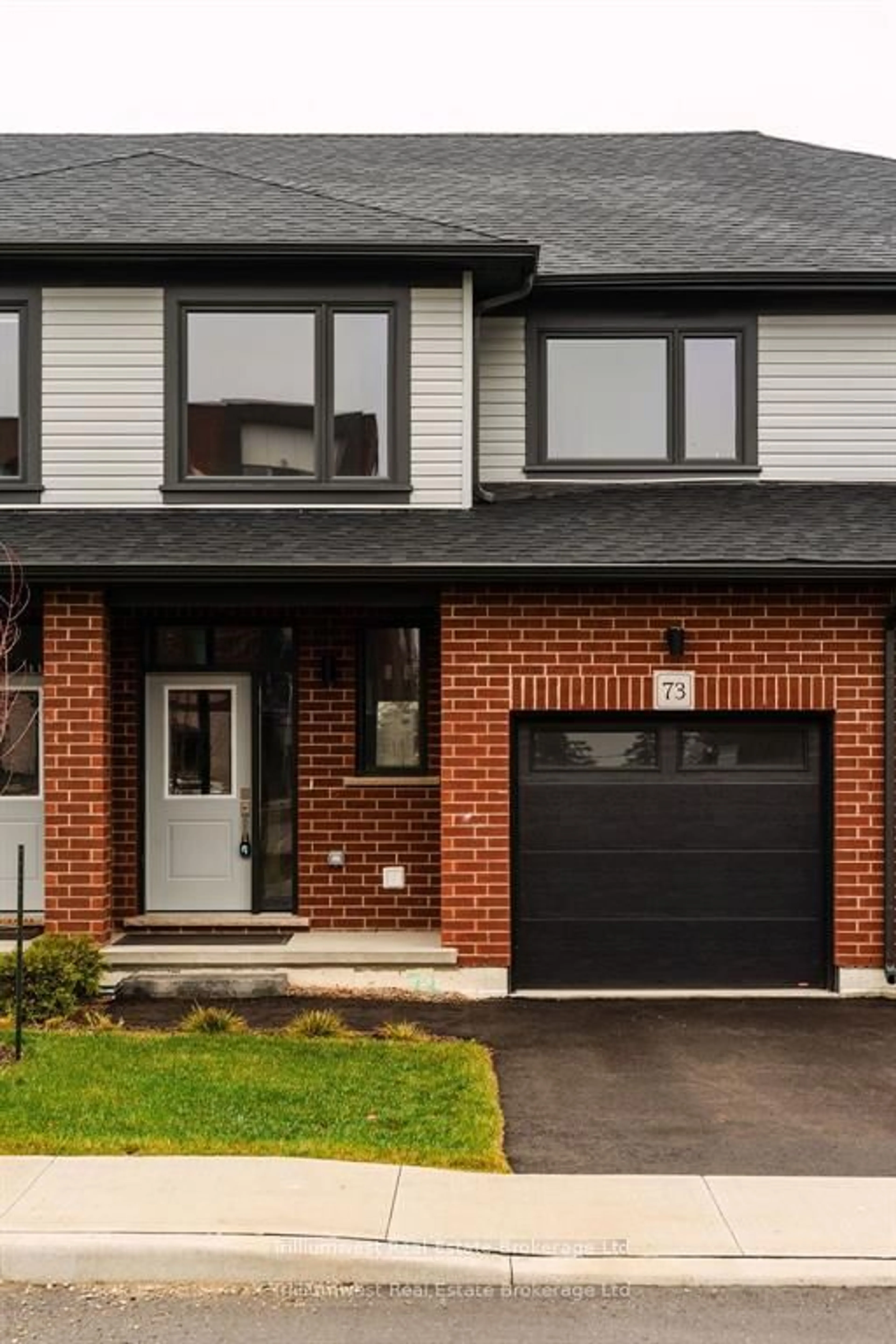 Home with brick exterior material, street for 73 Ayr Meadows Cres, North Dumfries Ontario N0B 1E0